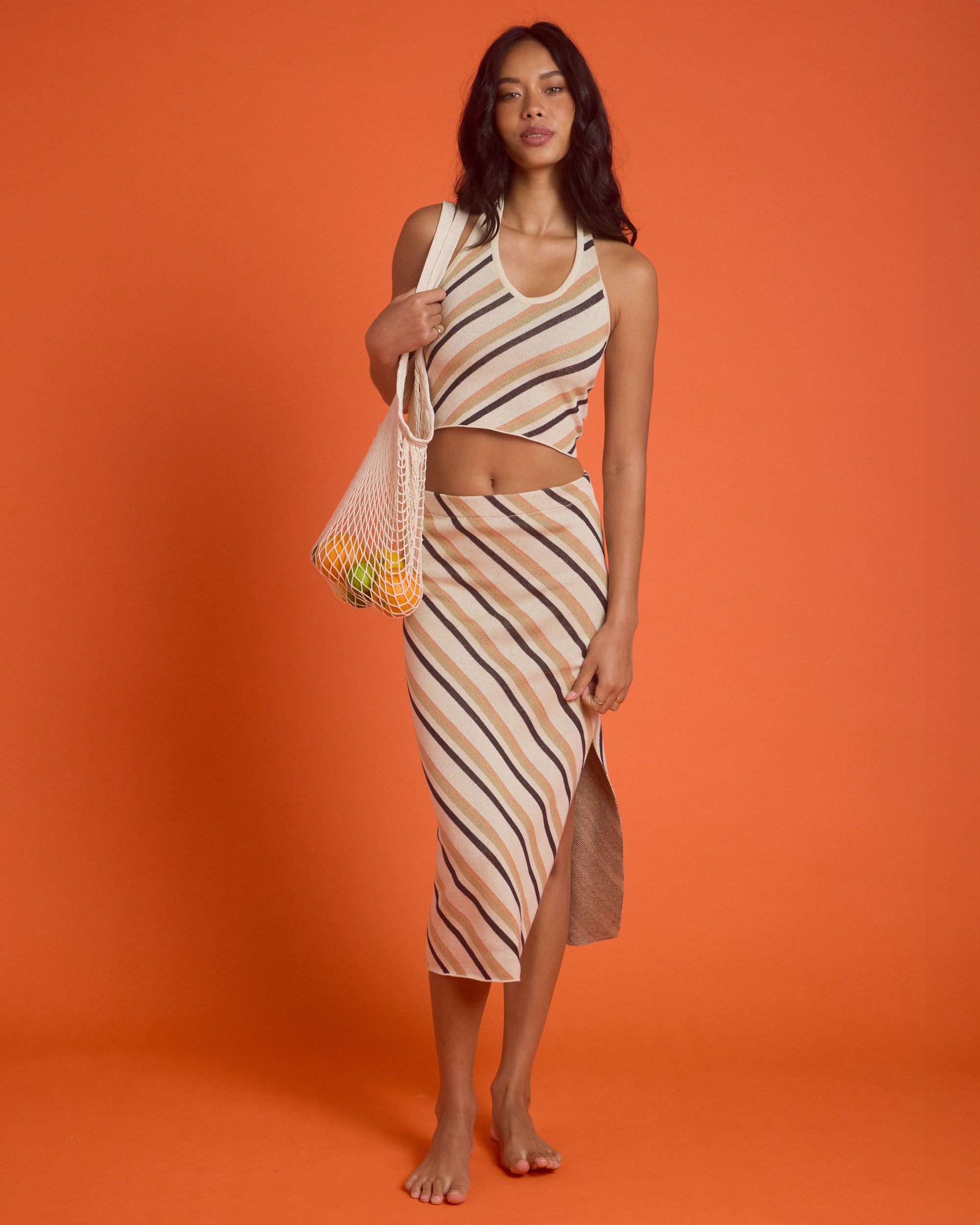 Womens All Out Sweater Midi Skirt