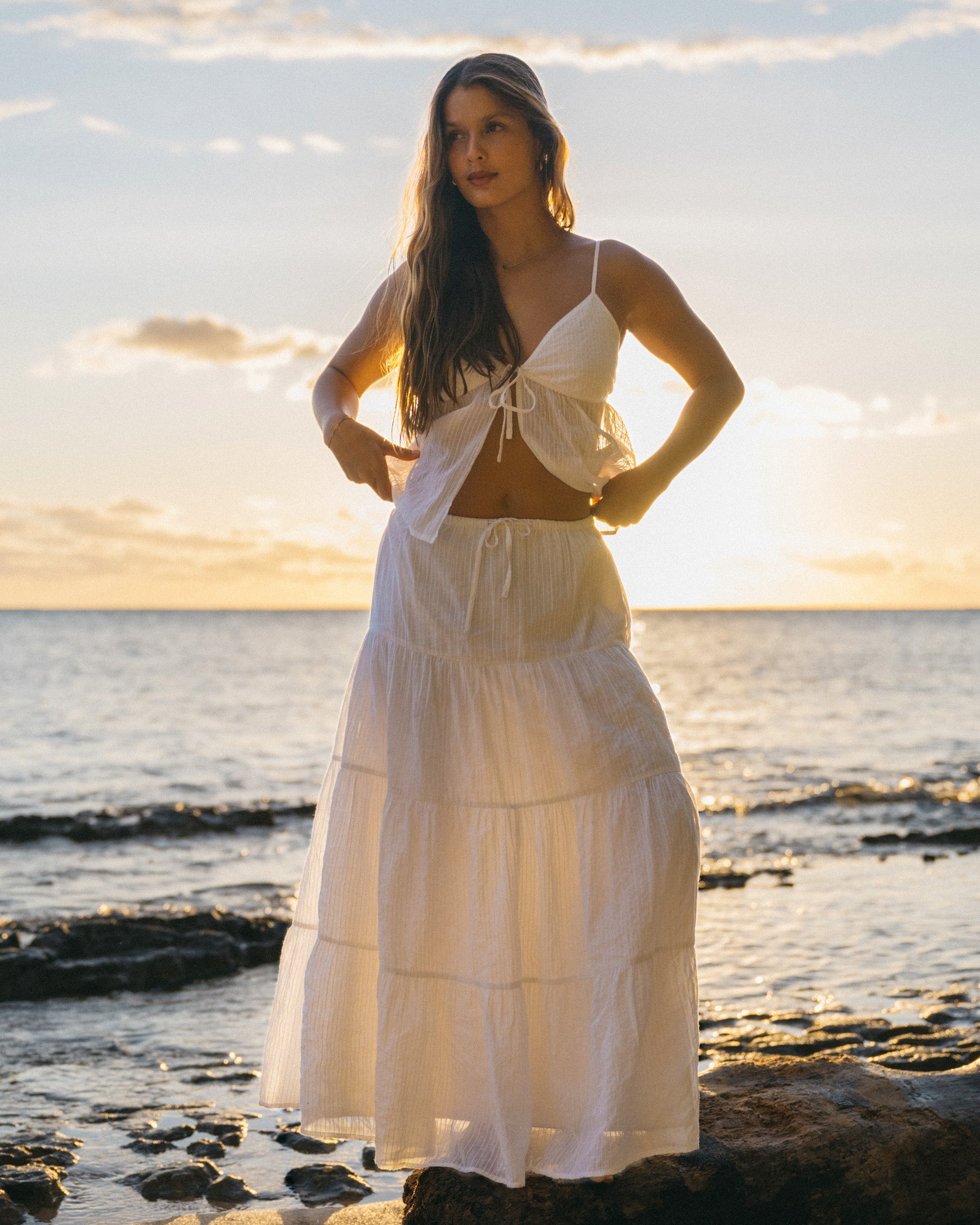 Womens High Tides Maxi Skirt