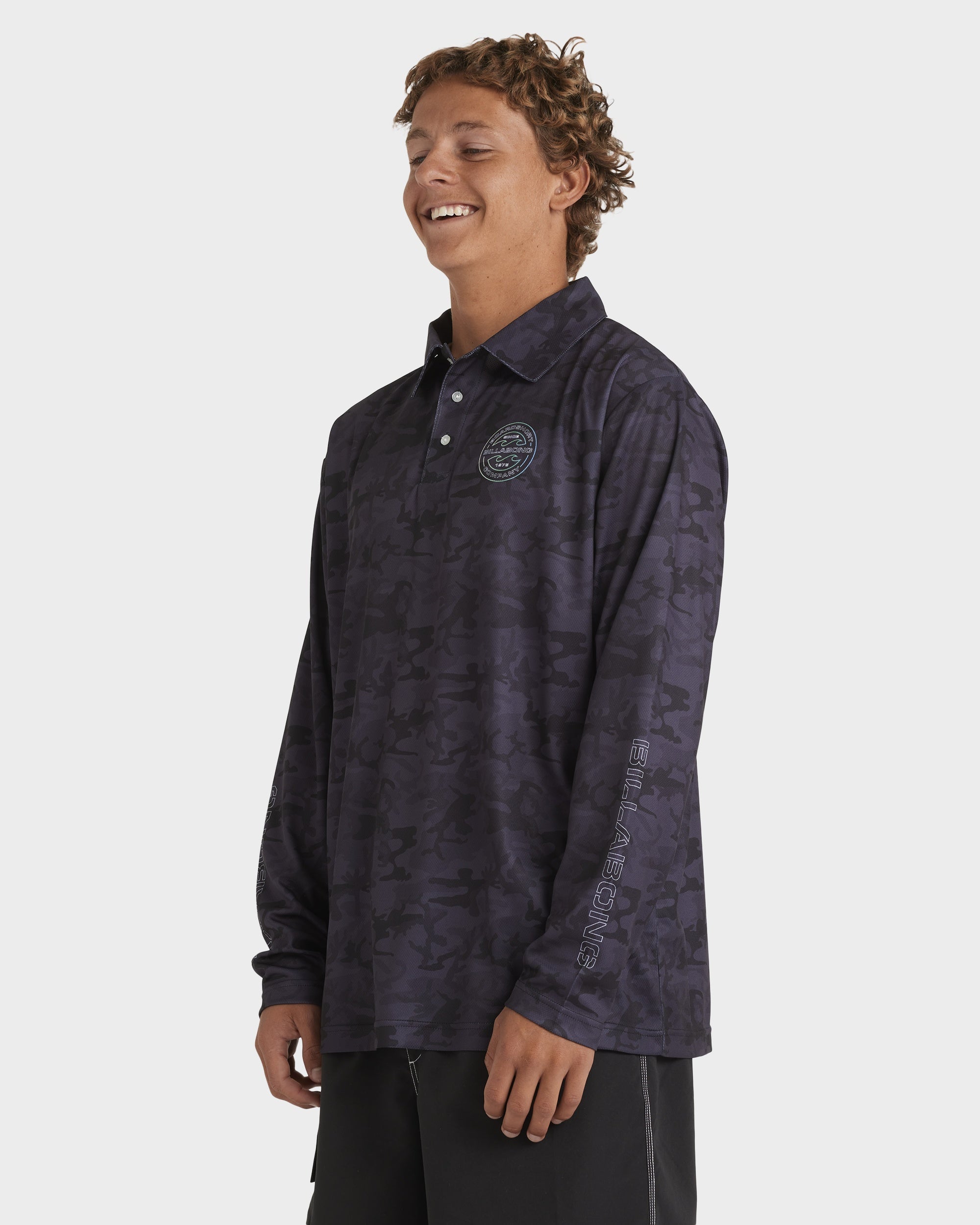 Mens Fisho Long Sleeve Rash Vest