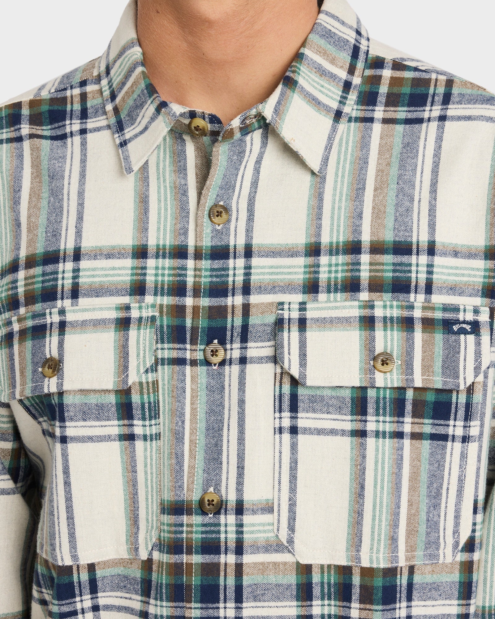 Mens Offshore Long Sleeve Flannel Shirt