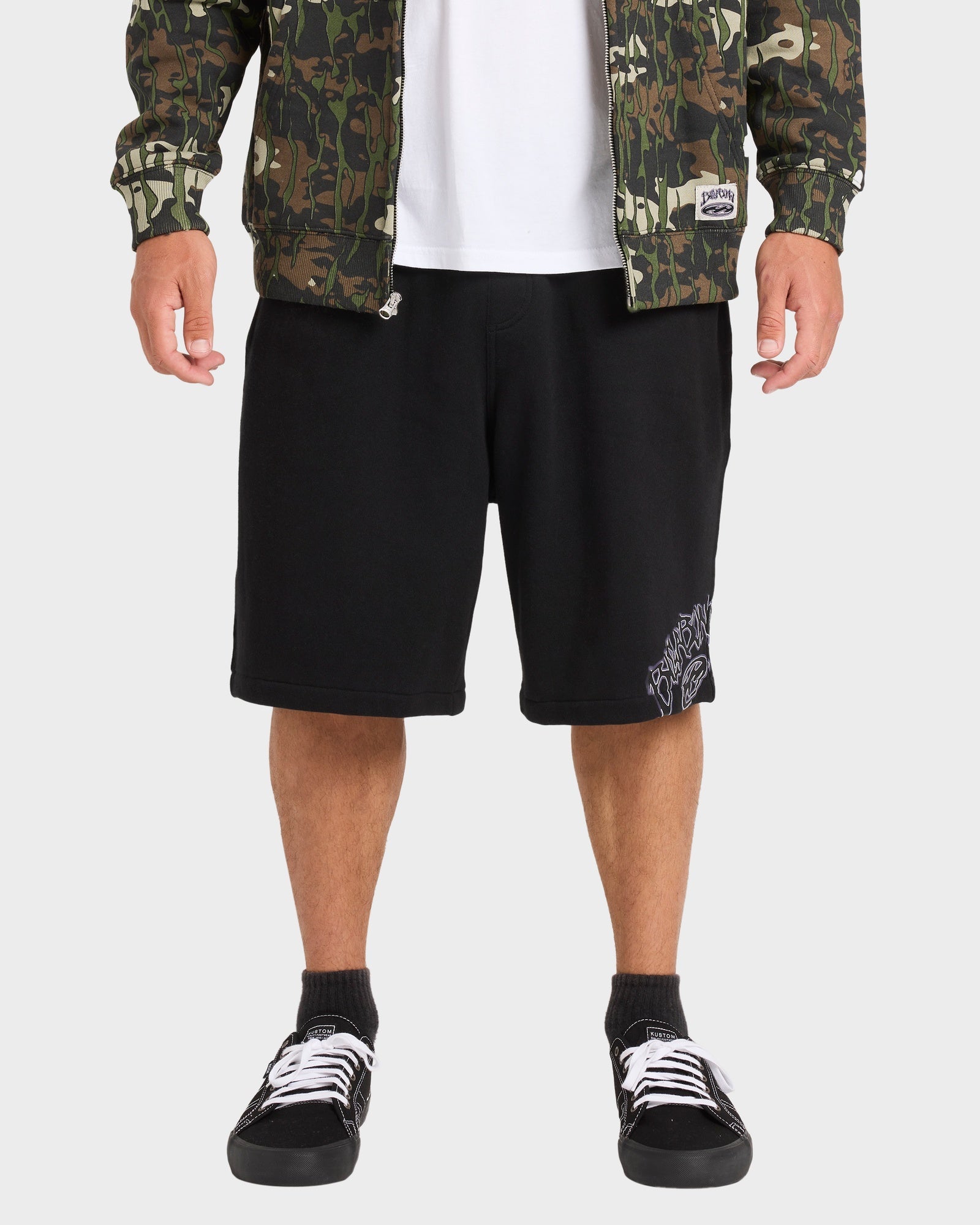Mens Bad Dog Fleece Walkshorts