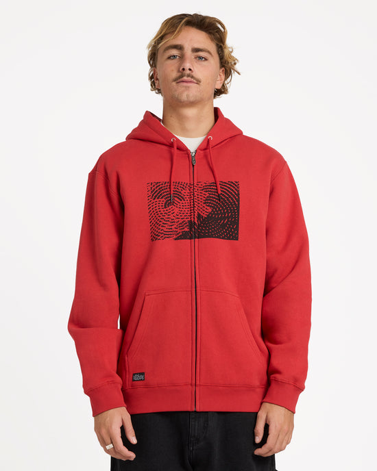 Mens Otis Canvas Zip Up Hoodie