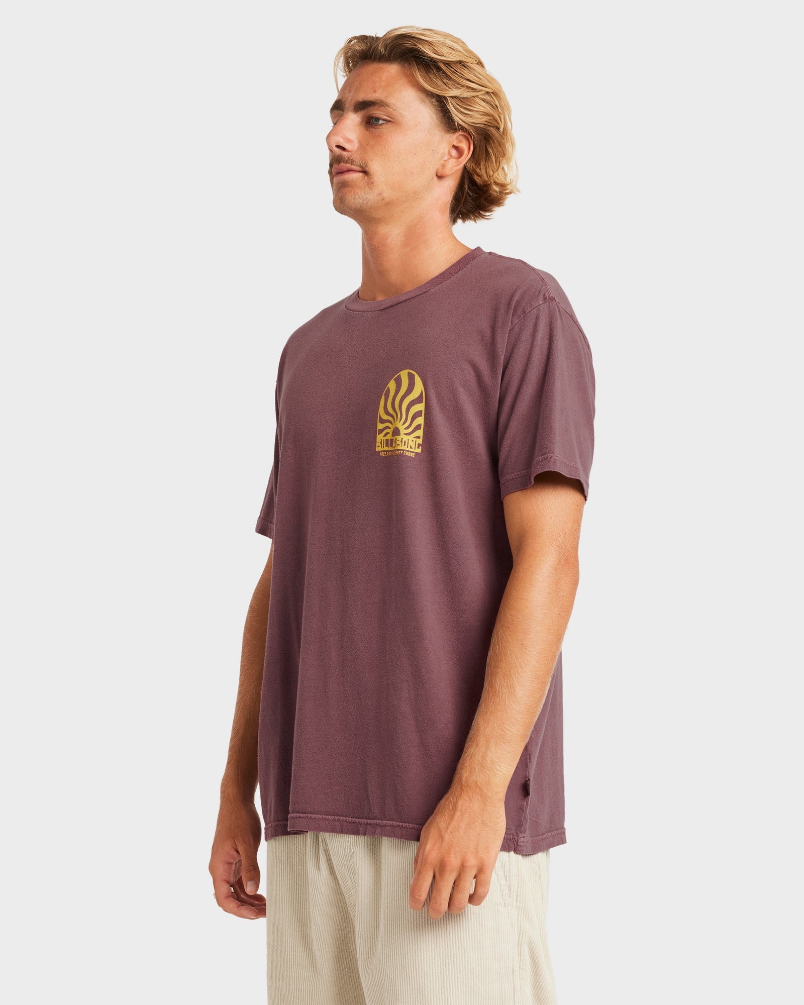 Mens Sun Rays Premium Wave Washed T-Shirt