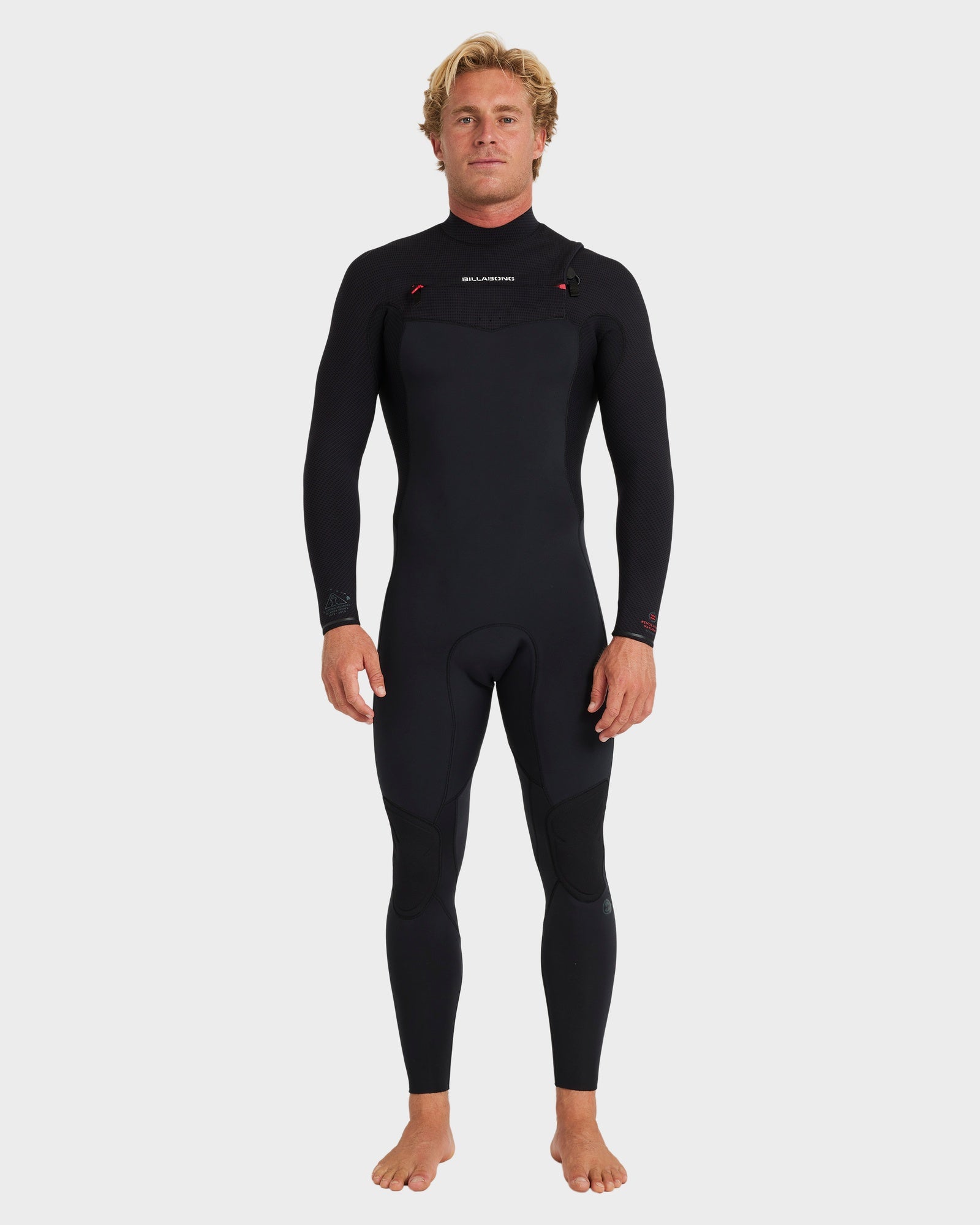 Mens 3/2 mm Revolution Natural Chest Zip Steamer Wetsuit