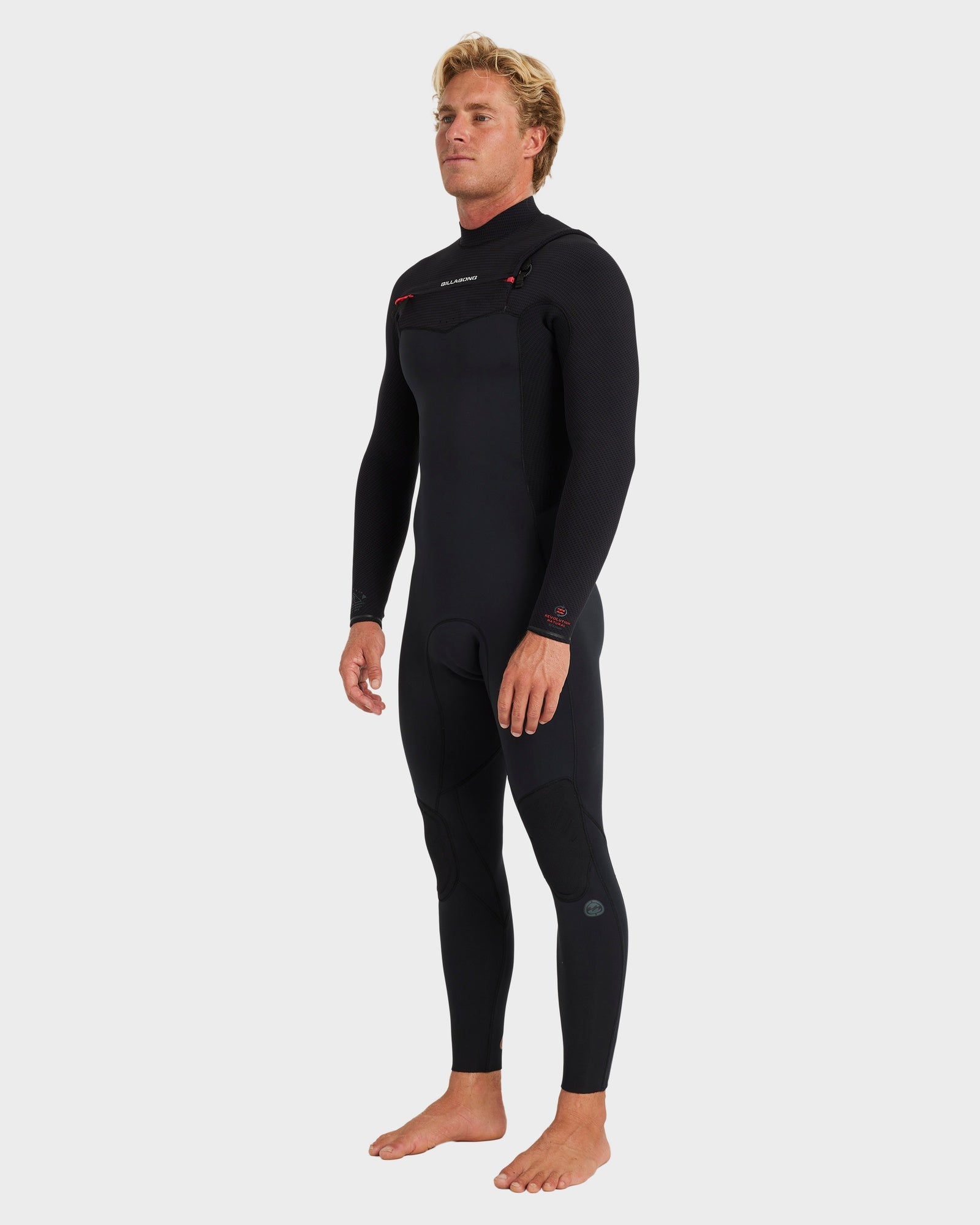 Mens 3/2 mm Revolution Natural Chest Zip Steamer Wetsuit