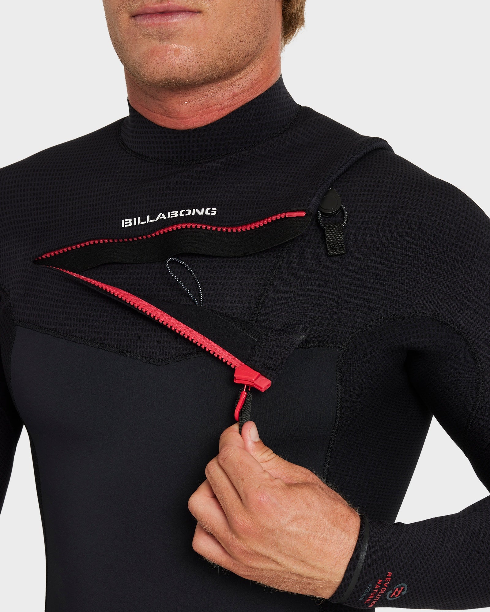 Mens 4/3 mm Revolution Natural Chest Zip Steamer Wetsuit