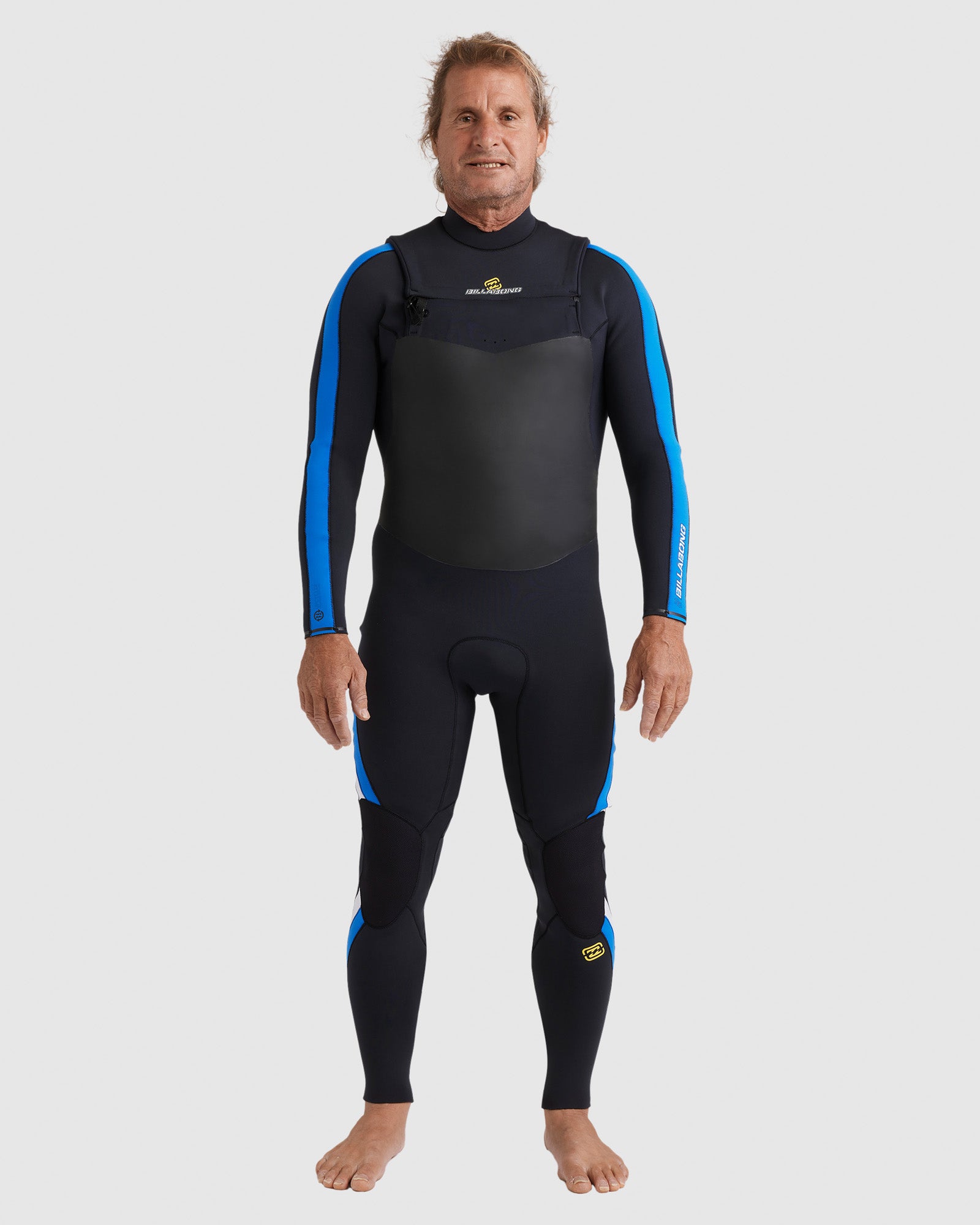 Mens 3/2mm Oscillator Chest Zip Steamer Wetsuit