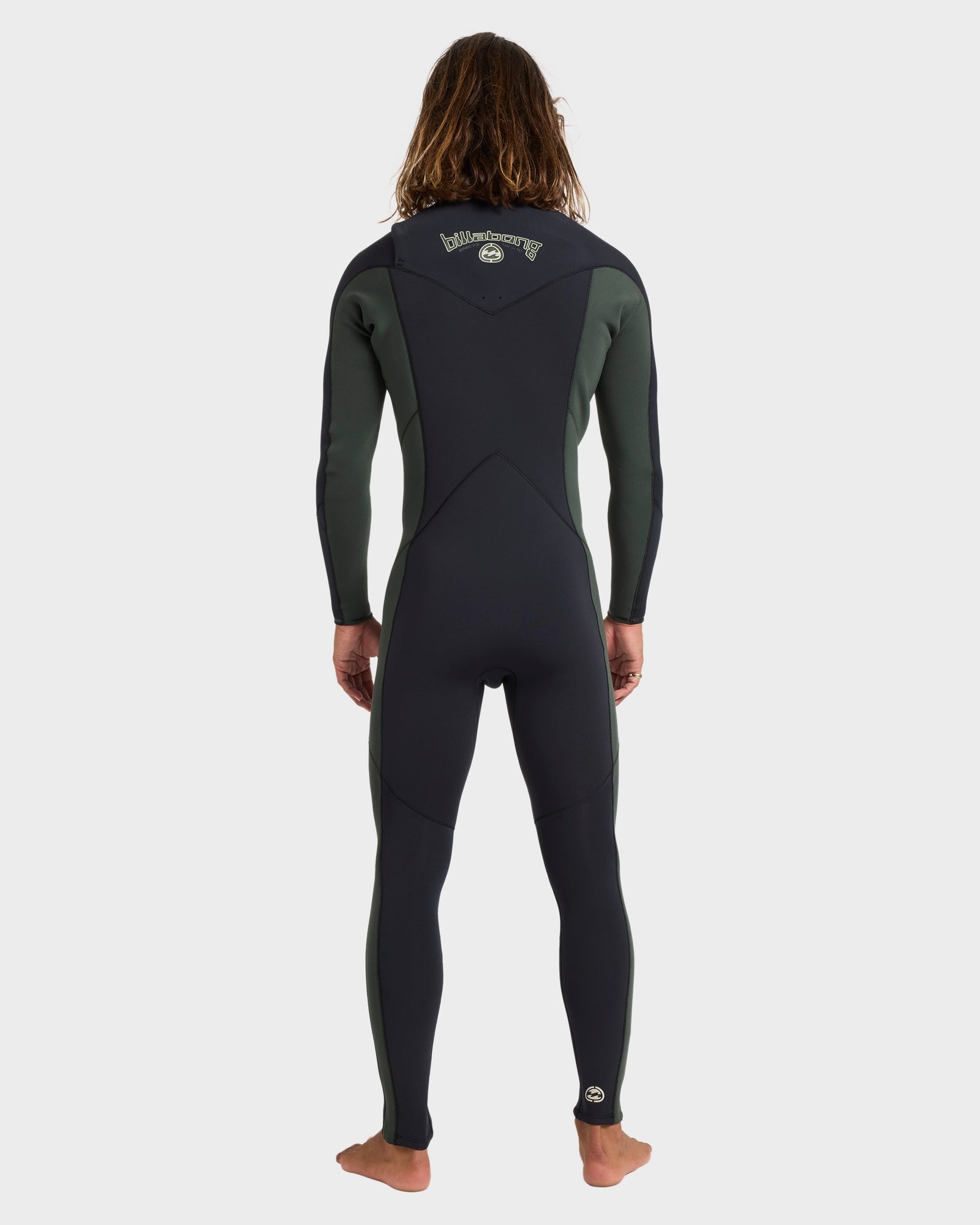Mens 3/2 mm Absolute Natural Chest Zip Steamer Wetsuit
