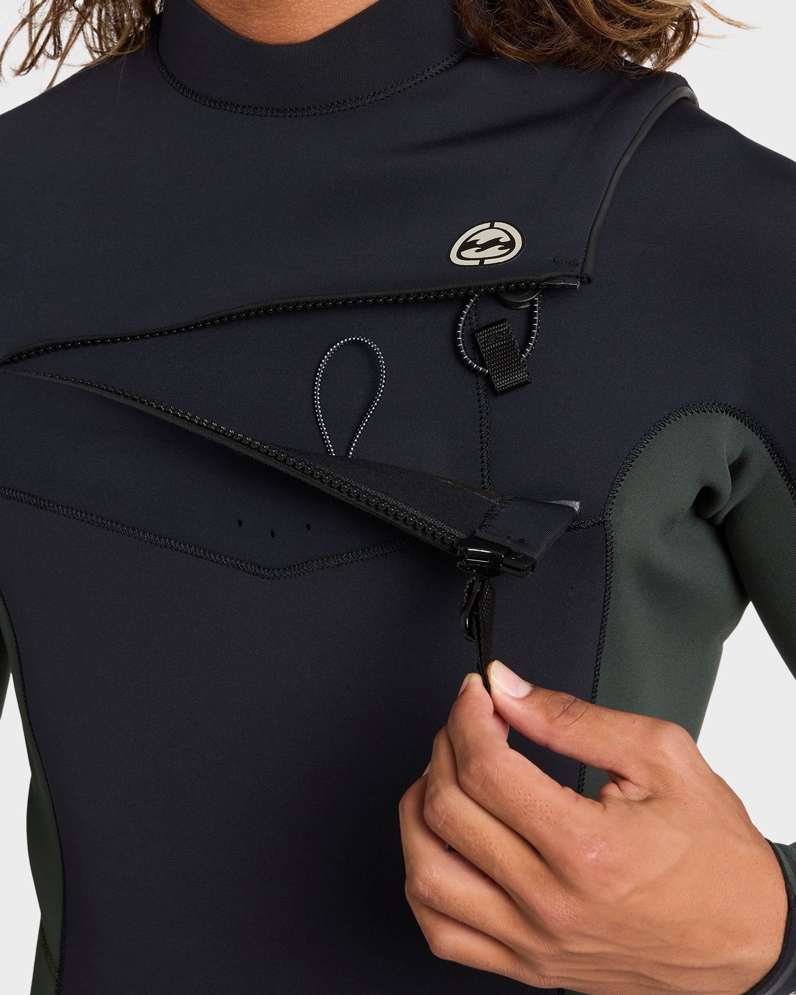 Mens 3/2 mm Absolute Natural Chest Zip Steamer Wetsuit