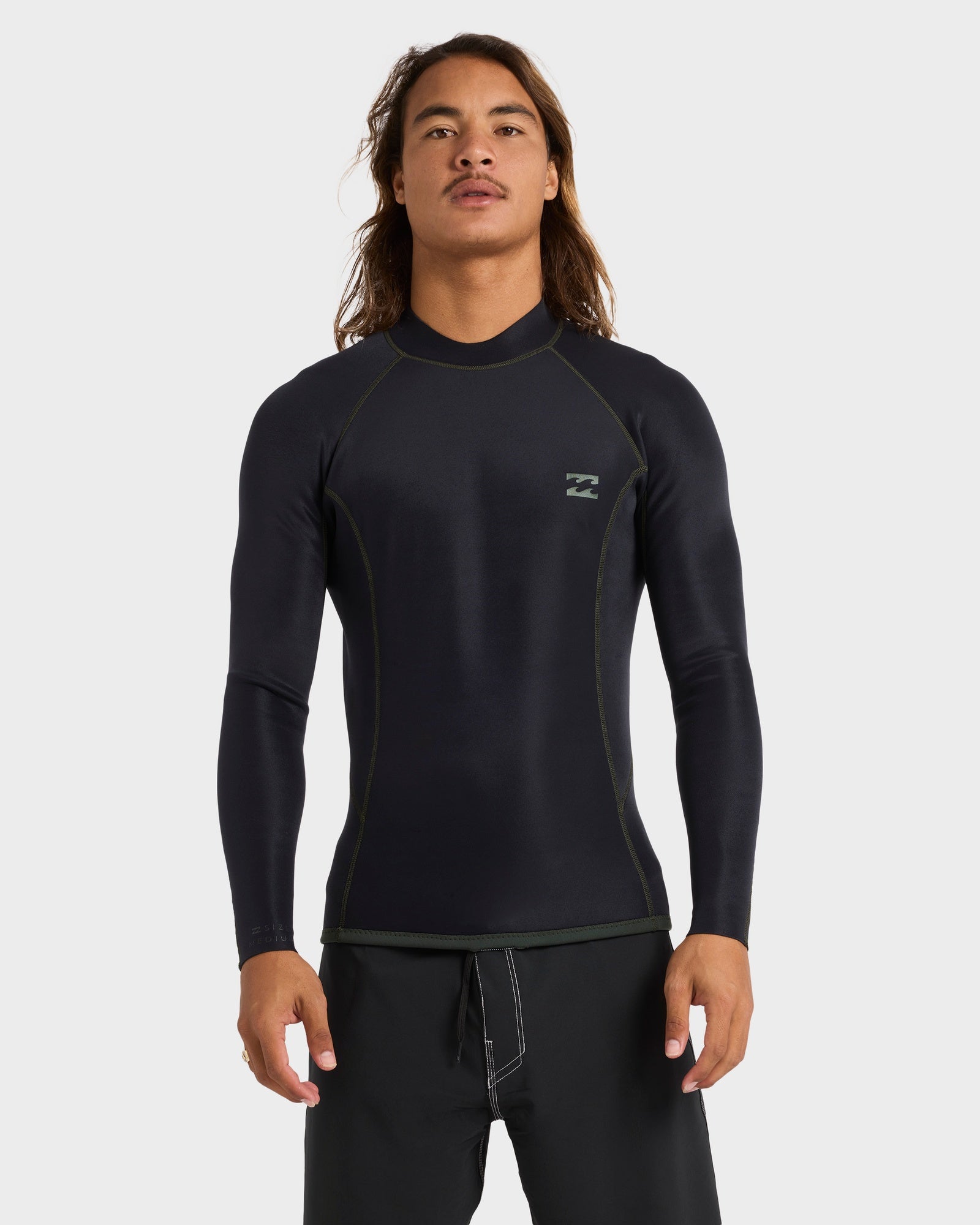 Mens 1/1mm Absolute Natural Long Sleeve Wetsuit Top