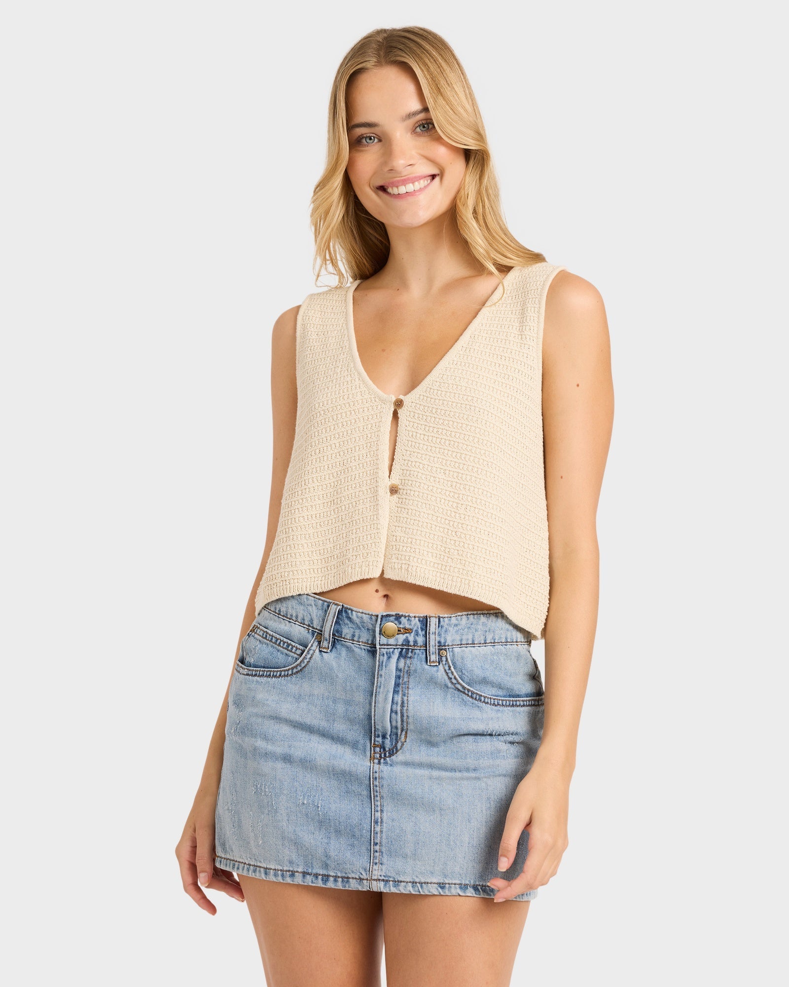 Womens Need Now Knit Tank Top