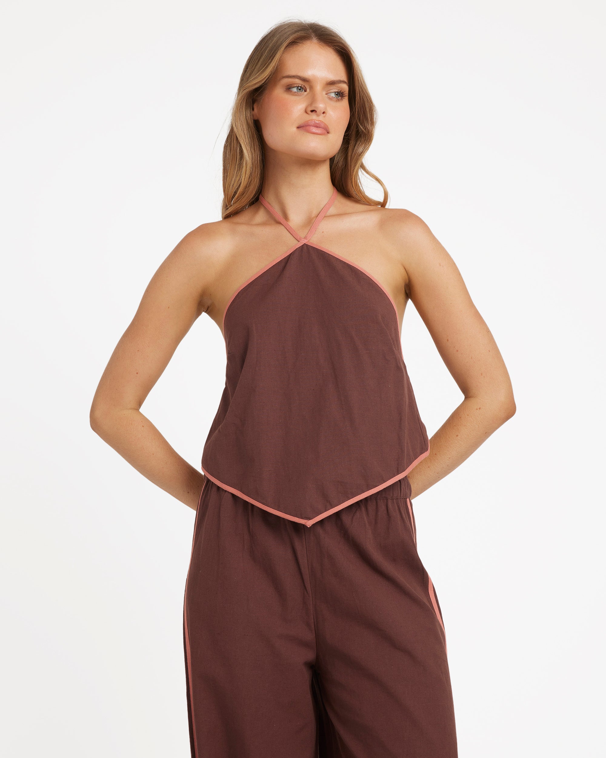 Womens Coastal Crush Halter Top