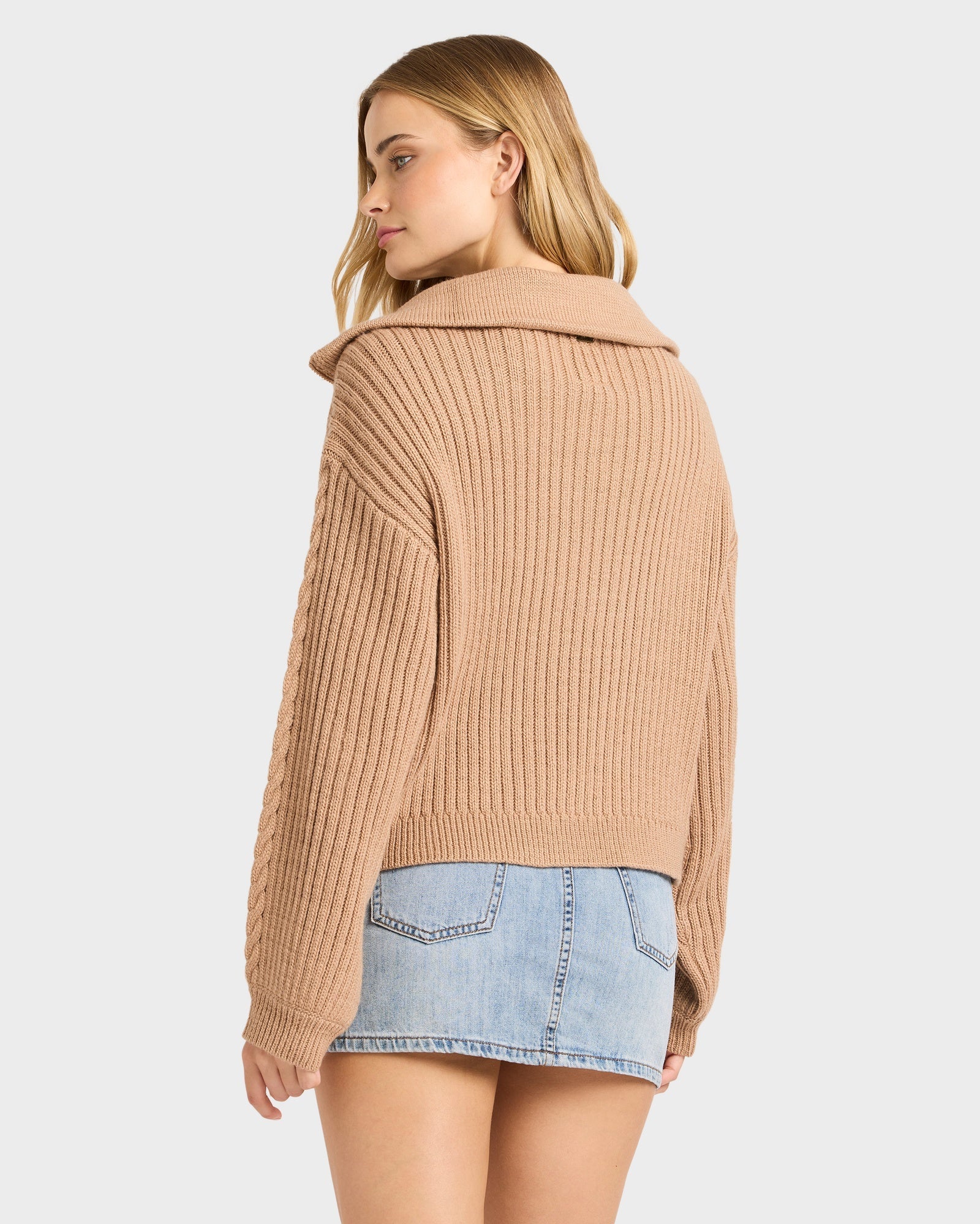Womens Sun Zippy Sweater