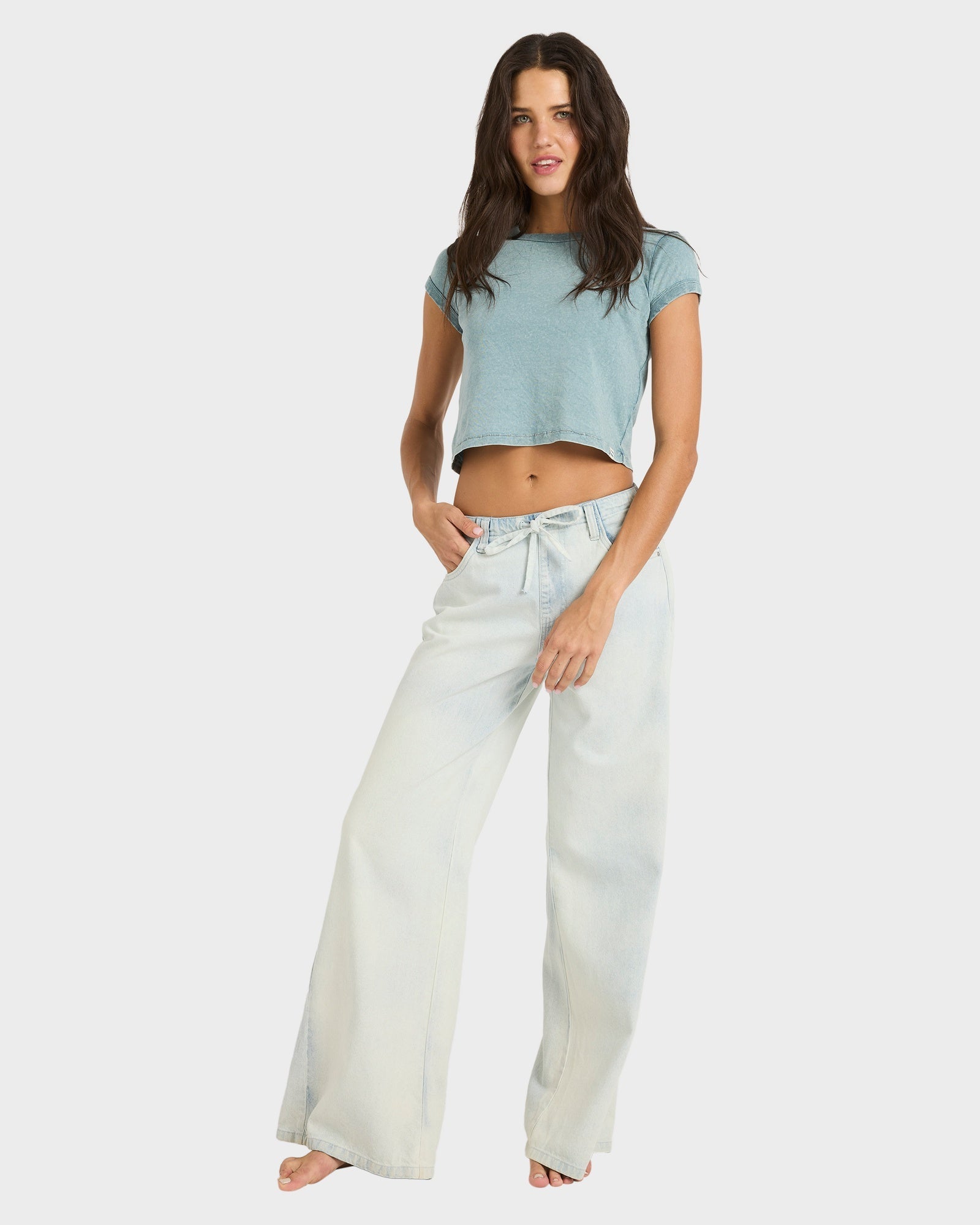 Womens Jade Saltwashed Elastic Pants