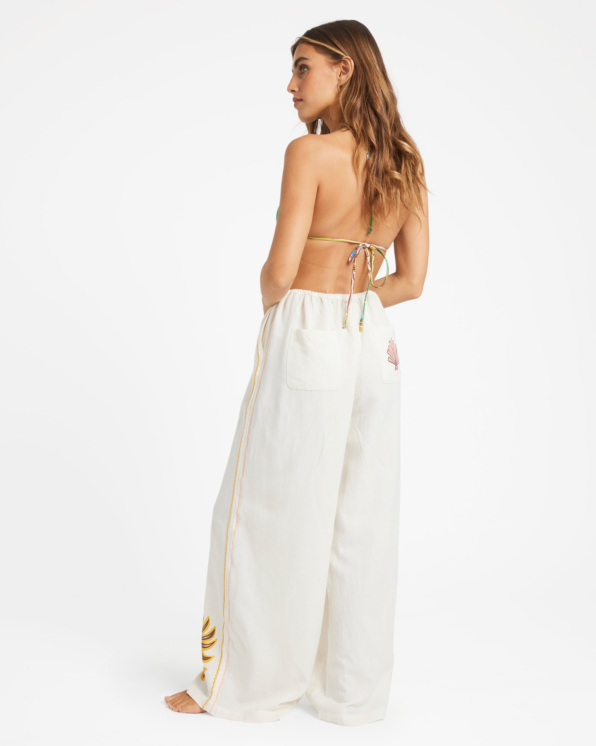 Womens Wave Haze Elastic Pants