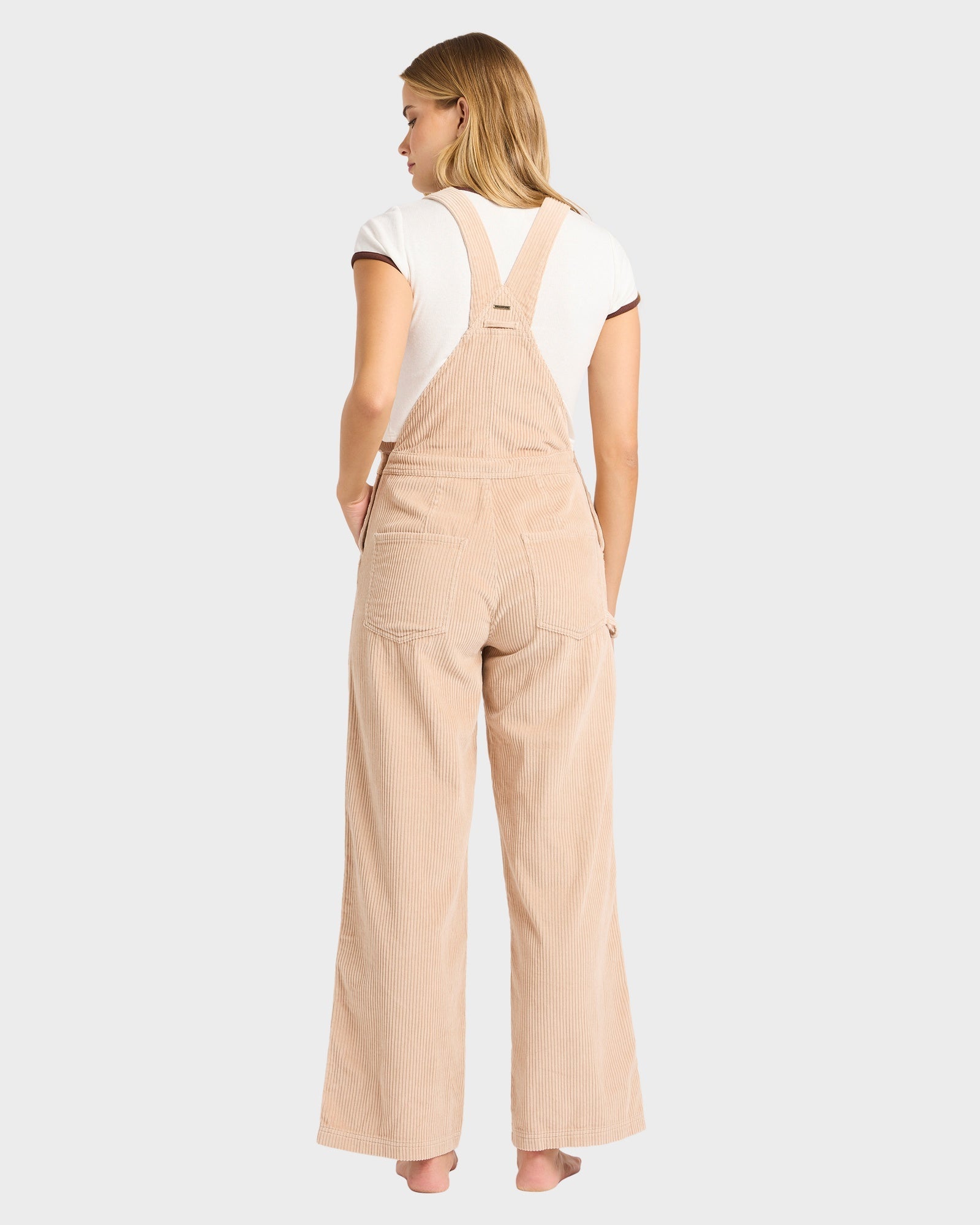 Womens Vacay Corduroy Overalls