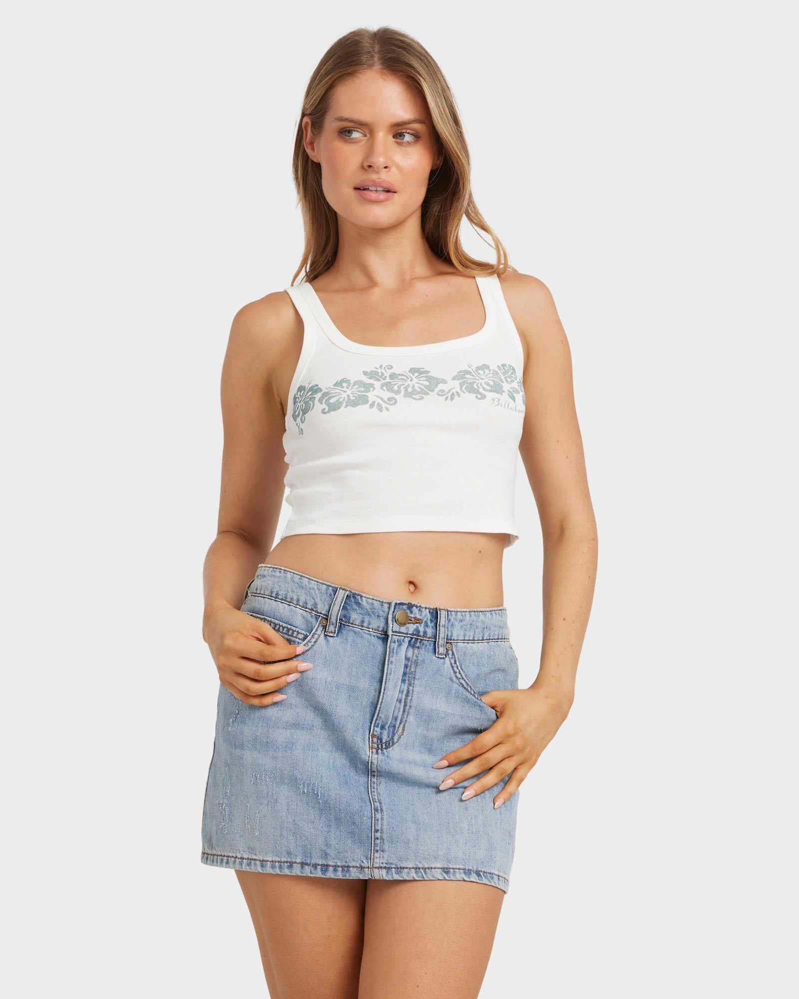 Womens Tropical Mixer Tank Top