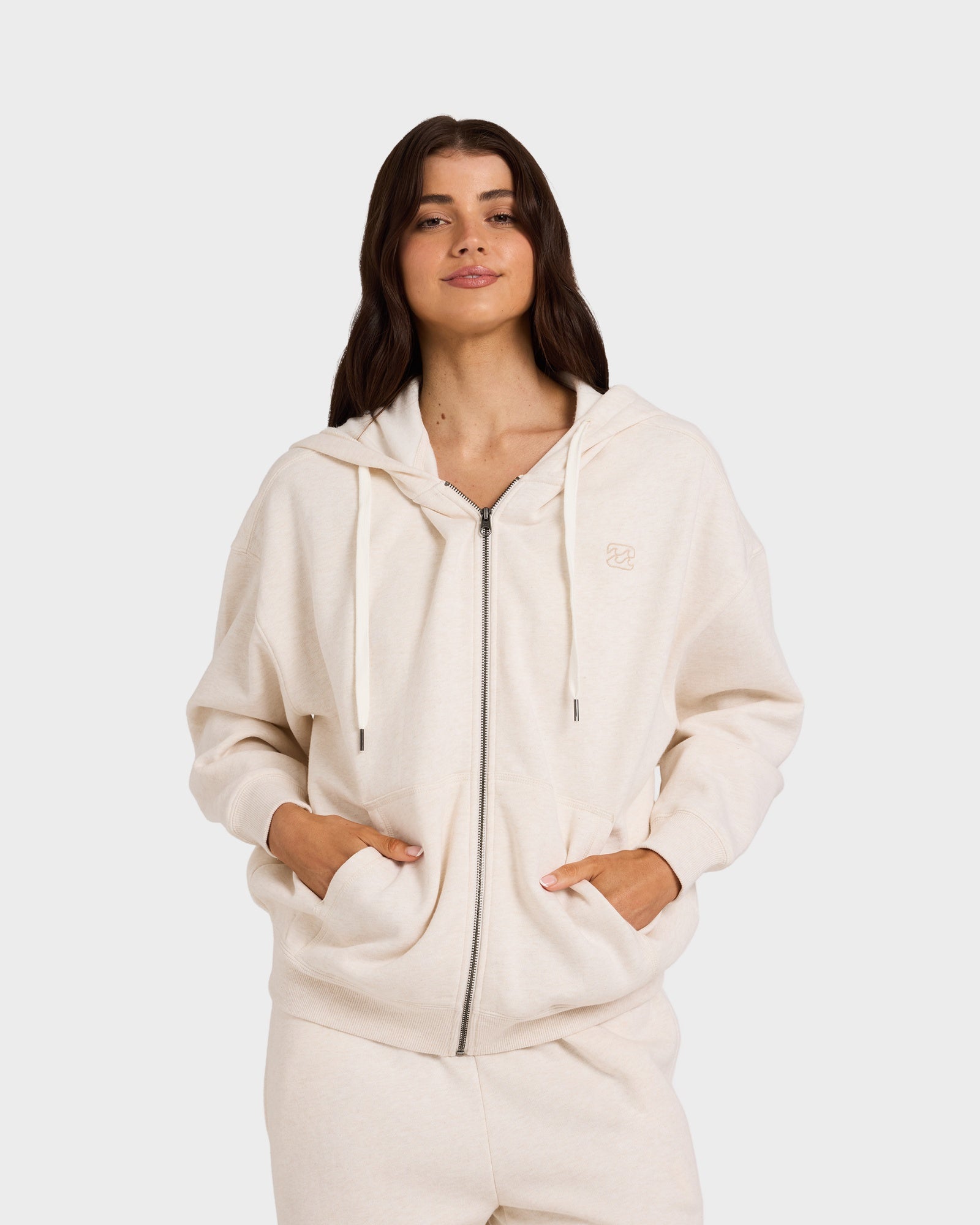 Womens Wave Essentials Zip Up Hoodie
