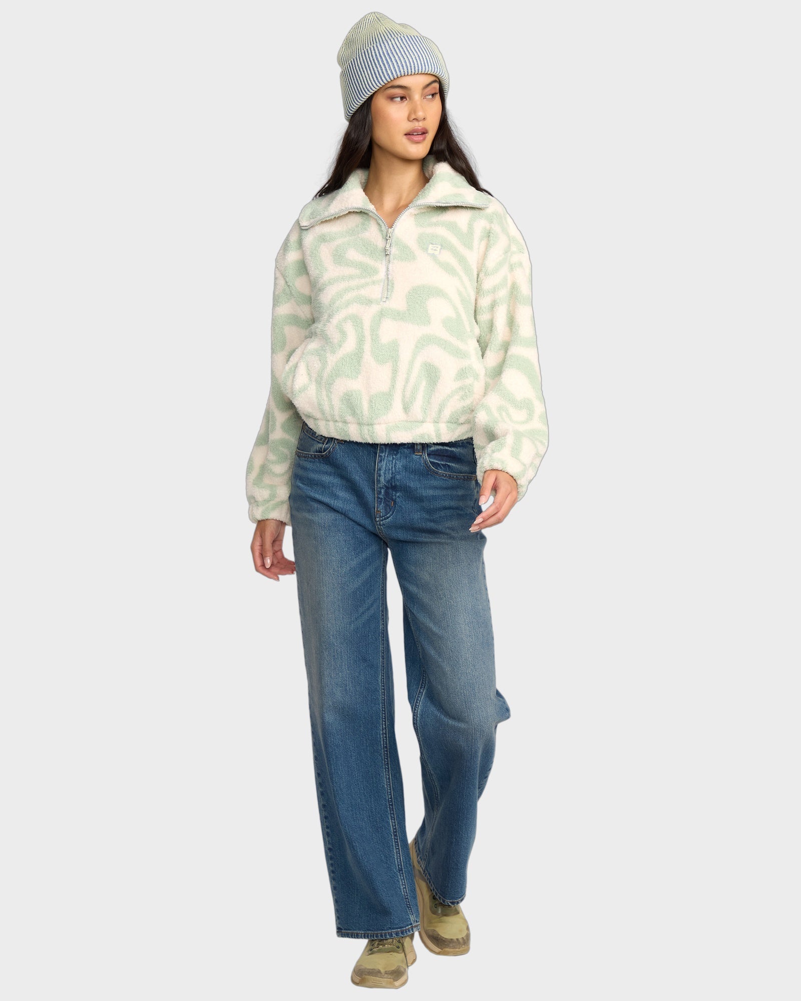 Womens Barra Half Zip Hoodie