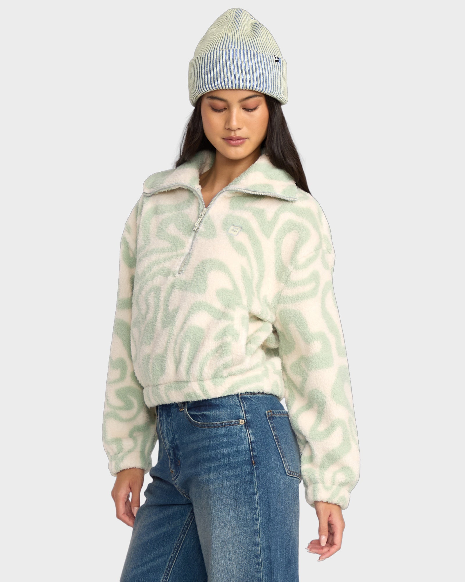 Womens Barra Half Zip Hoodie