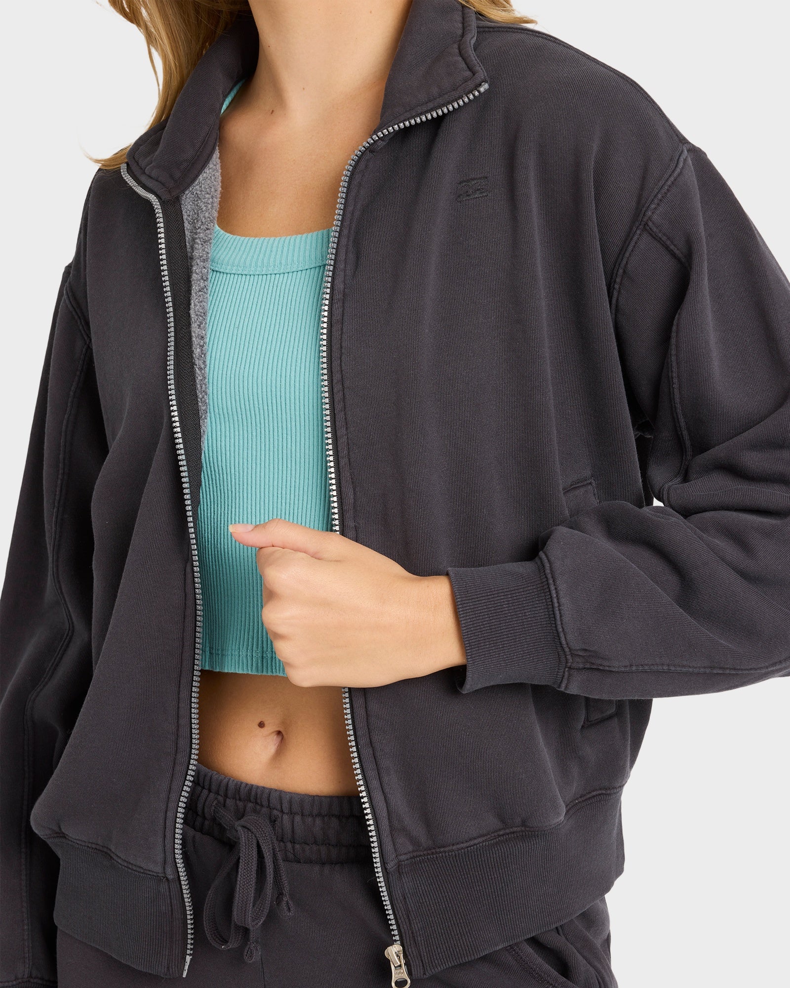 Womens The Avery Zip Up Fleece Jacket