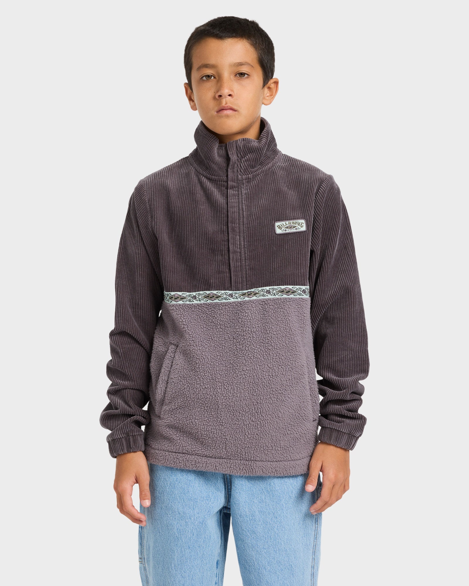 Boys 8-16 Space Lobster Half Zip Fleece Pullover