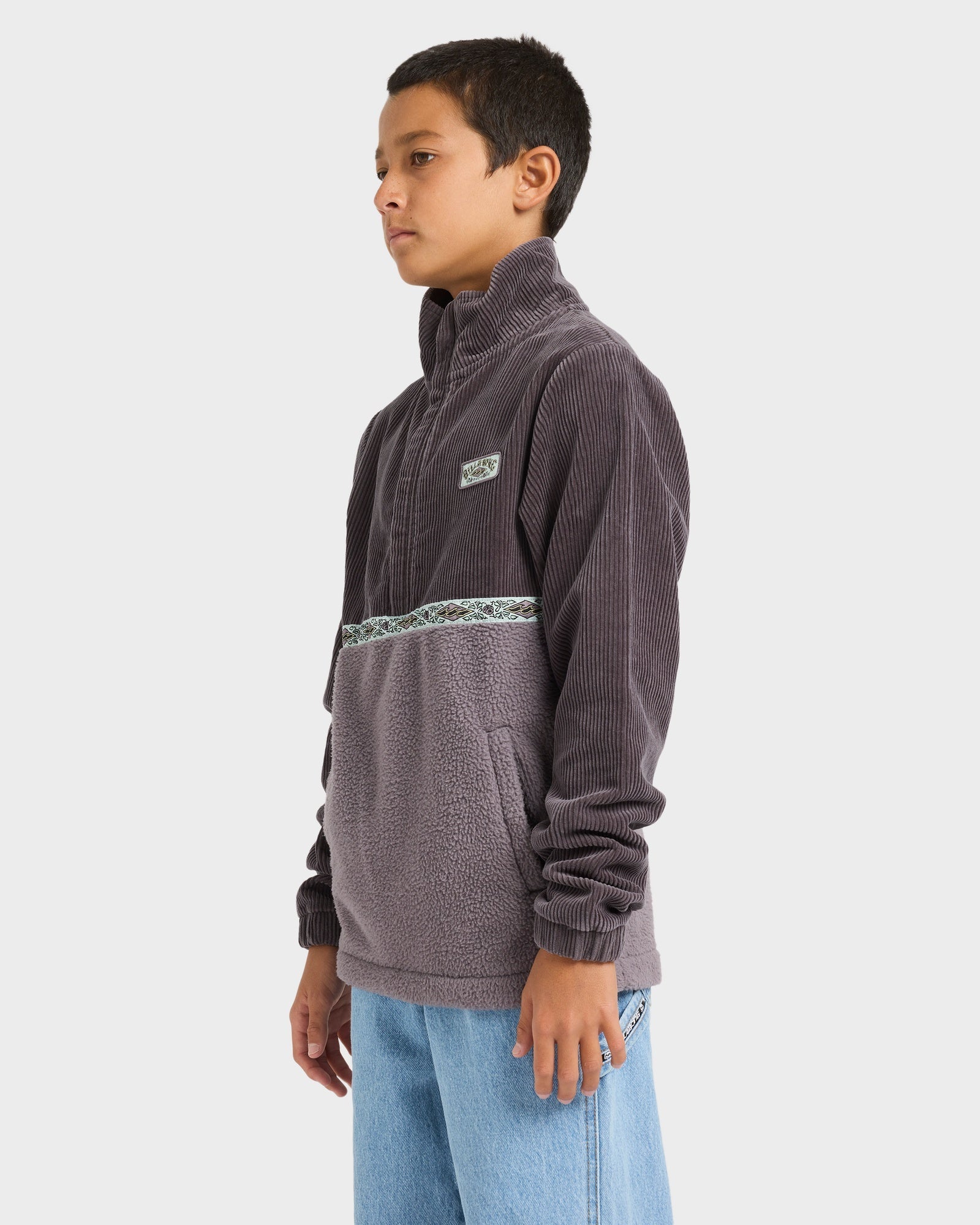 Boys 8-16 Space Lobster Half Zip Fleece Pullover