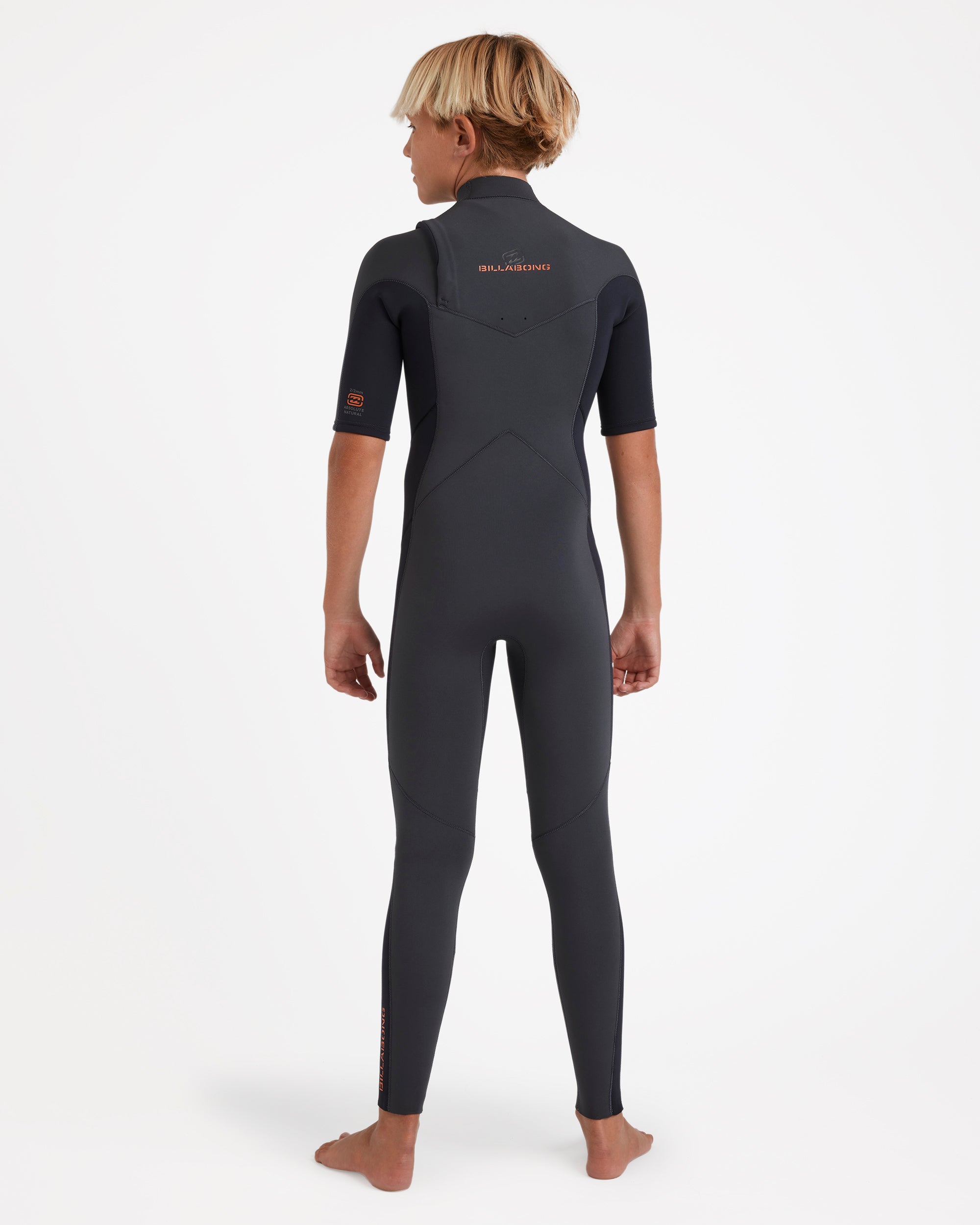 Boys 8-16 2/2mm Absolute Natural Chest Zip GBS Fullsuit