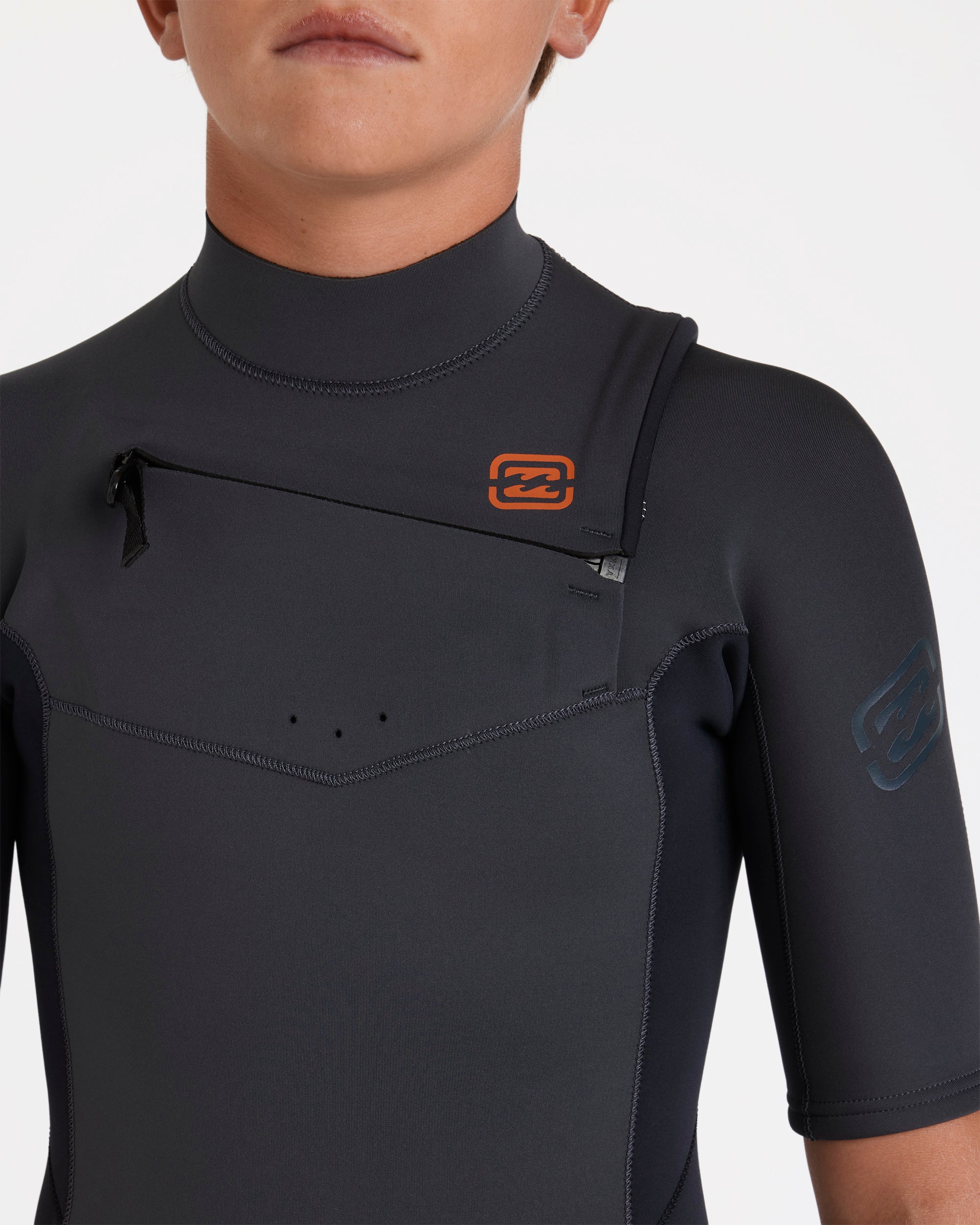 Boys 8-16 2/2mm Absolute Natural Chest Zip GBS Fullsuit