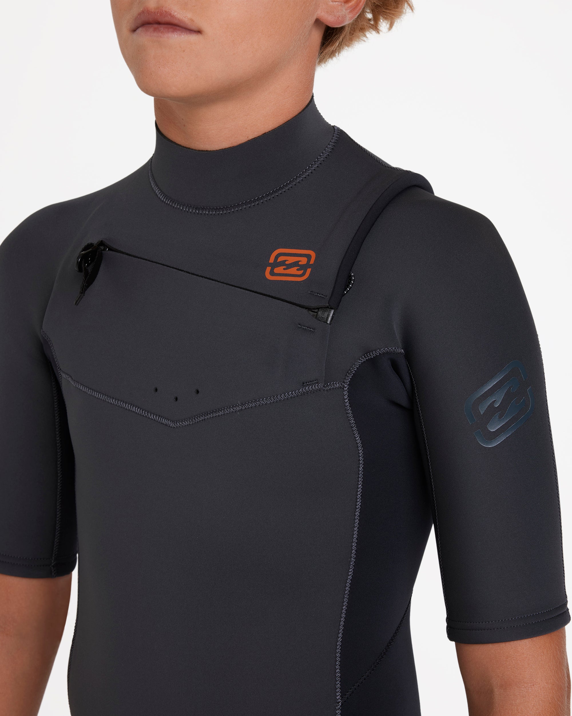 Boys 8-16 2/2mm Absolute Natural Chest Zip GBS Fullsuit