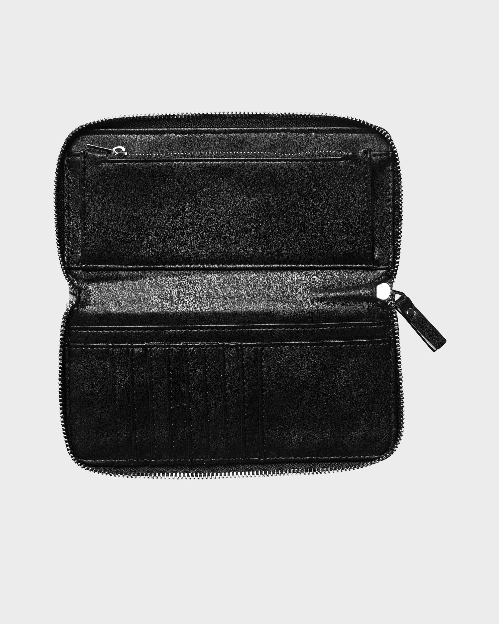 Womens Zip Around Bi-Fold Wallet