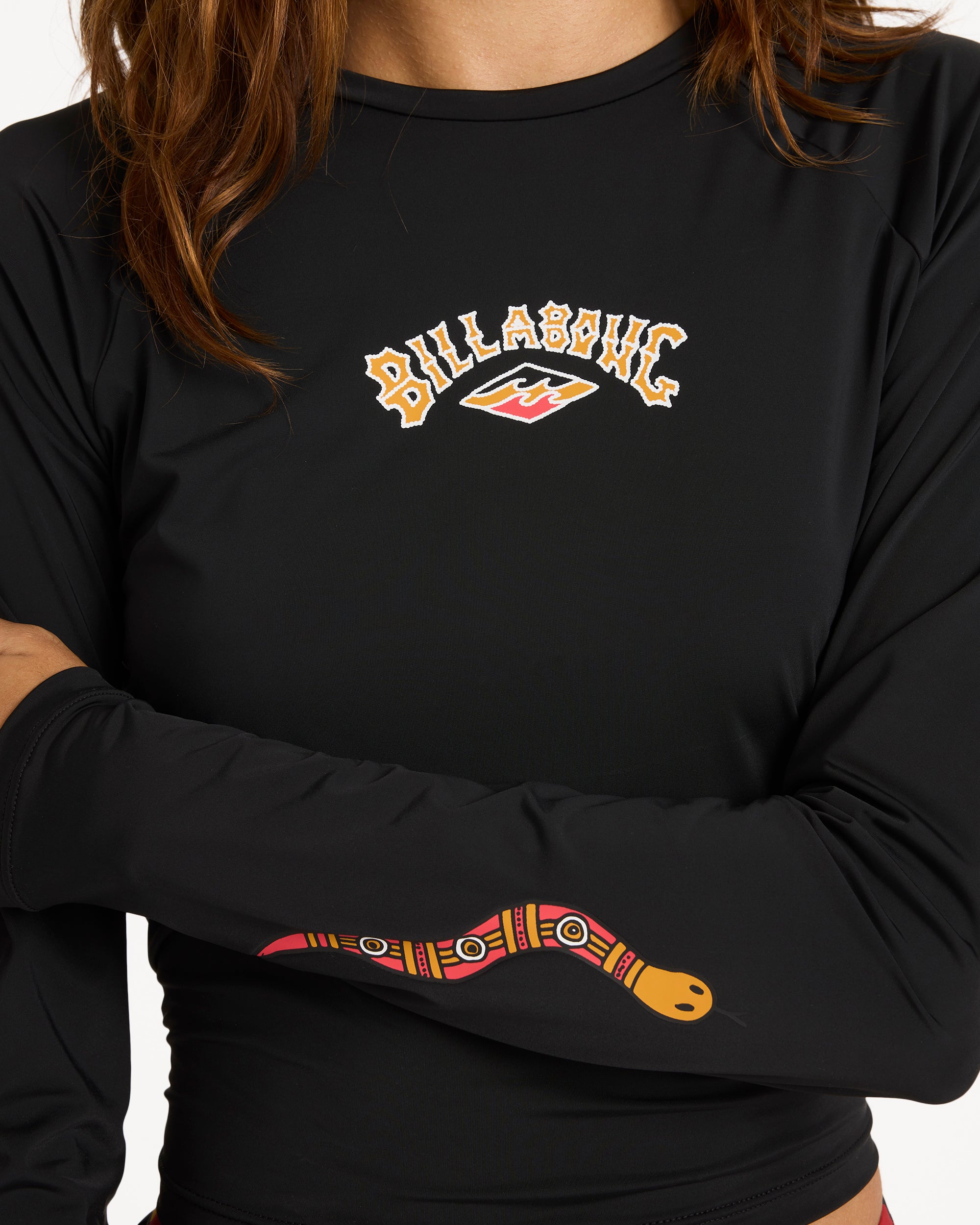 Womens Otis Arch Crop Long Sleeve Rash Vest