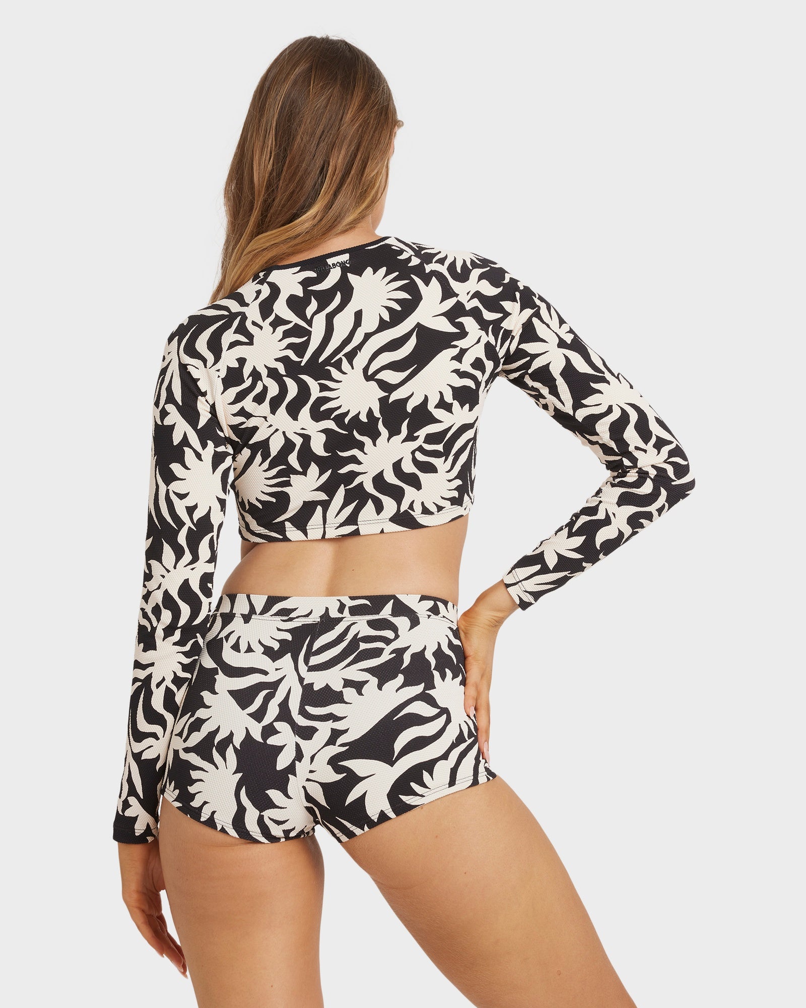 Womens By My Side Crop Long Sleeve Rash Vest