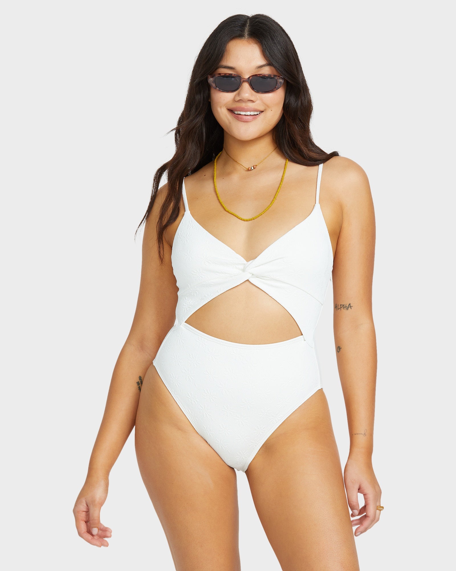 Womens Salt And Sol One Piece Swimsuit