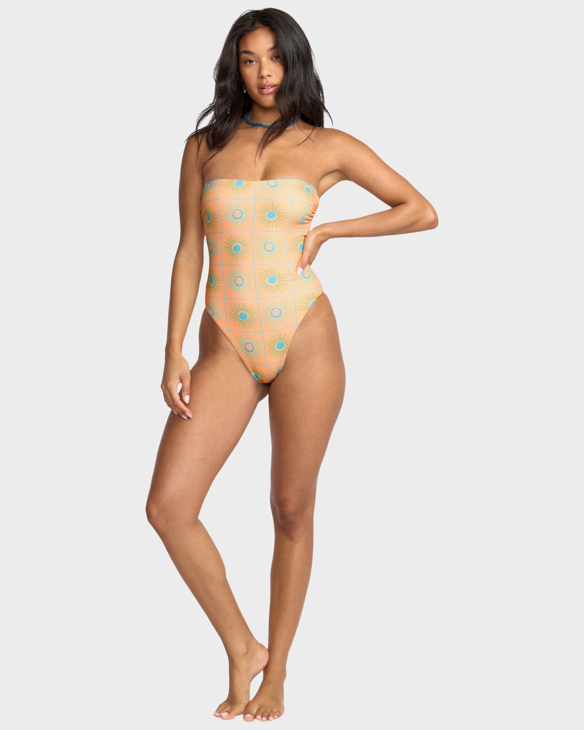 Womens Show Me Sun Reversible Trully Hi One Piece Swimsuit