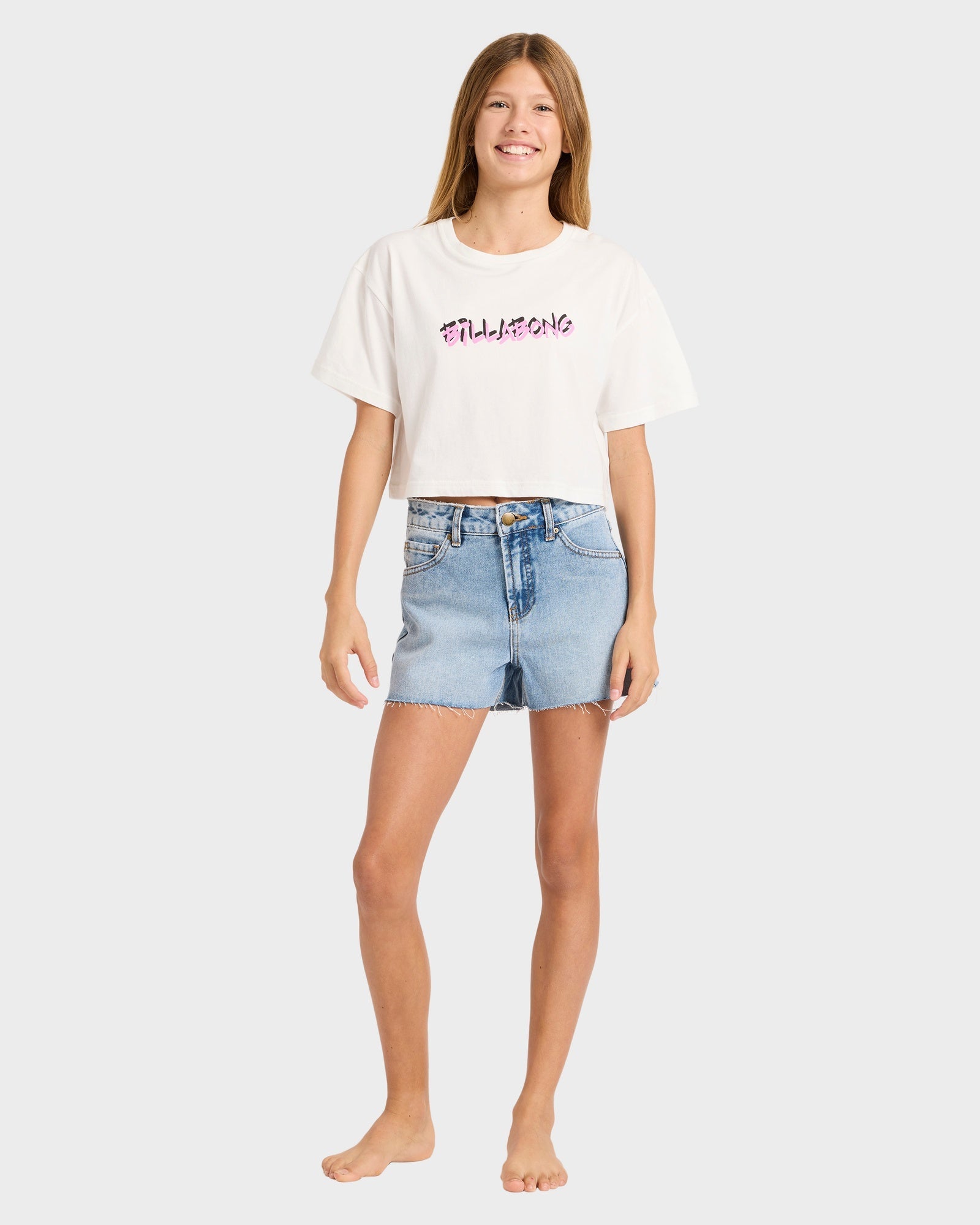Girls 6-14 Say My Name Crop T-Shirt