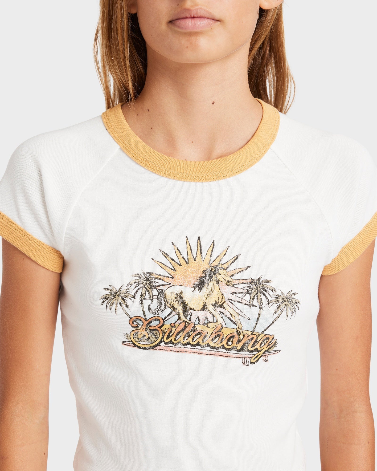 Girls 6-14 Seaside Session Ringer Raglan T-Shirt