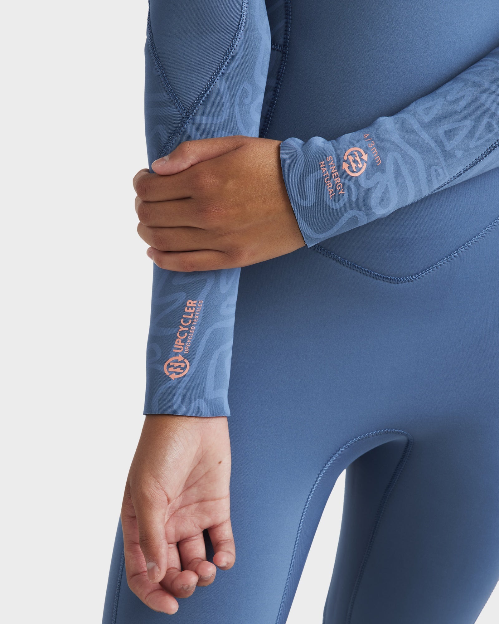 Girls 8-14 4/3mm Synergy Natural Chest Zip Steamer Wetsuit