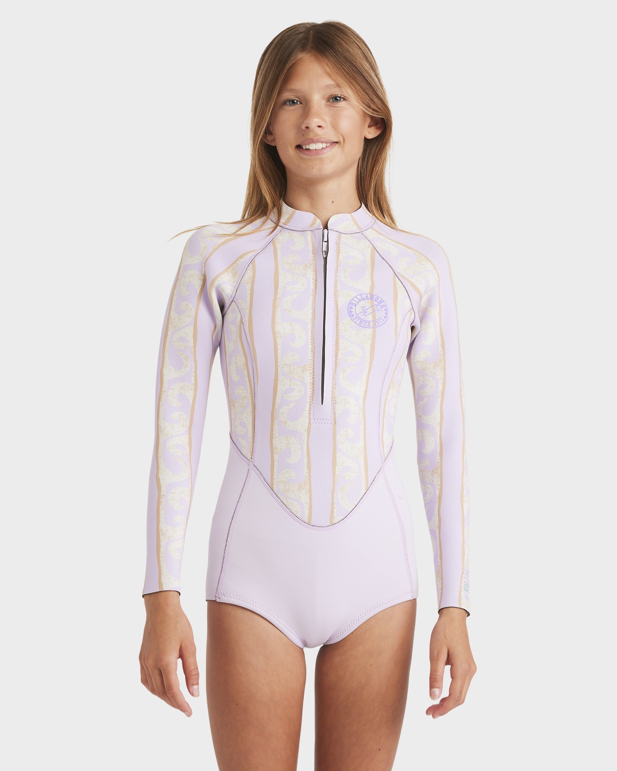 Girls 8-14 2/2mm Teen Salty Dayz Nat Long Sleeve Springsuit