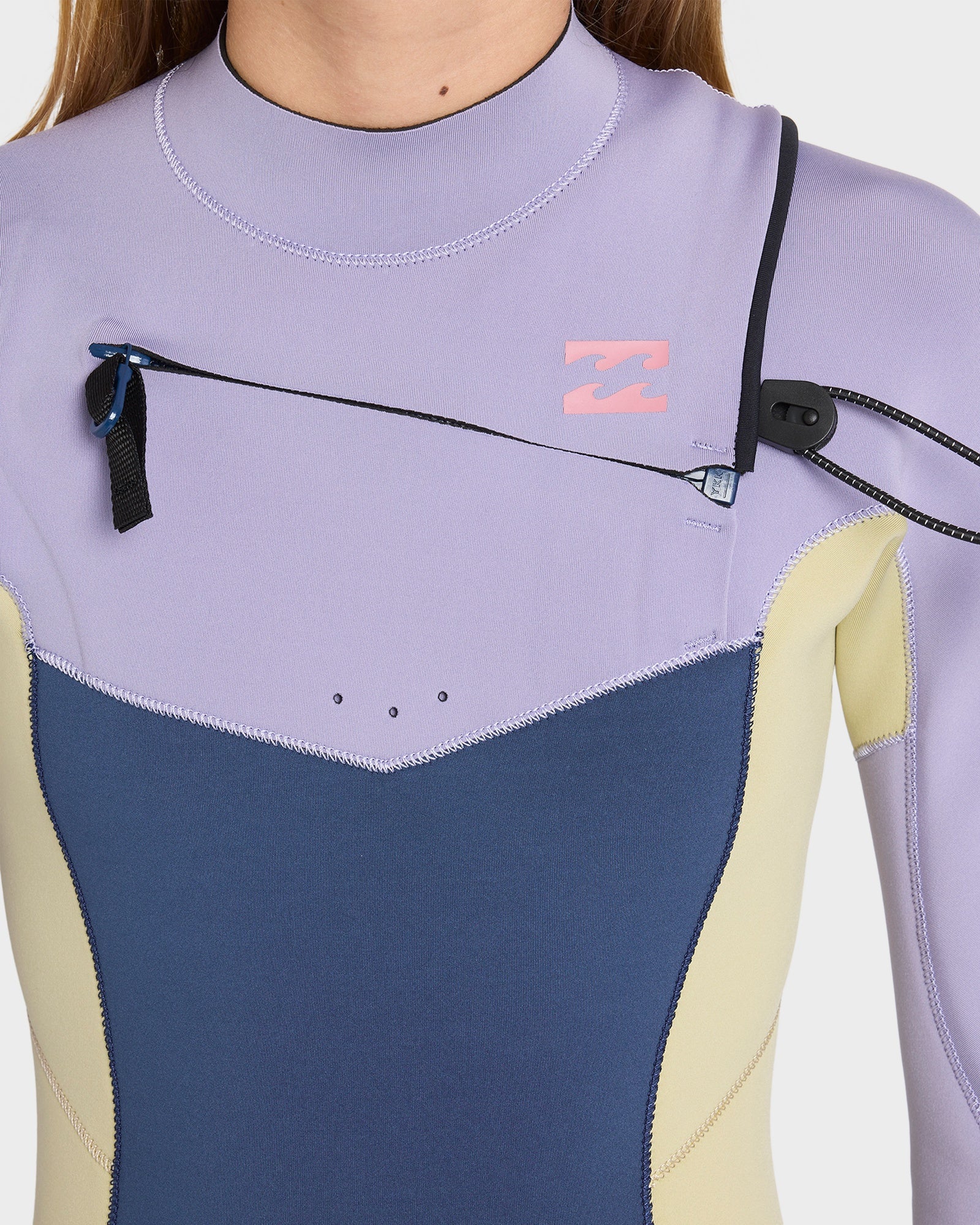 Girls 8-14 4/3 mm Synergy Natural Chest Zip GBS Steamer Wetsuit