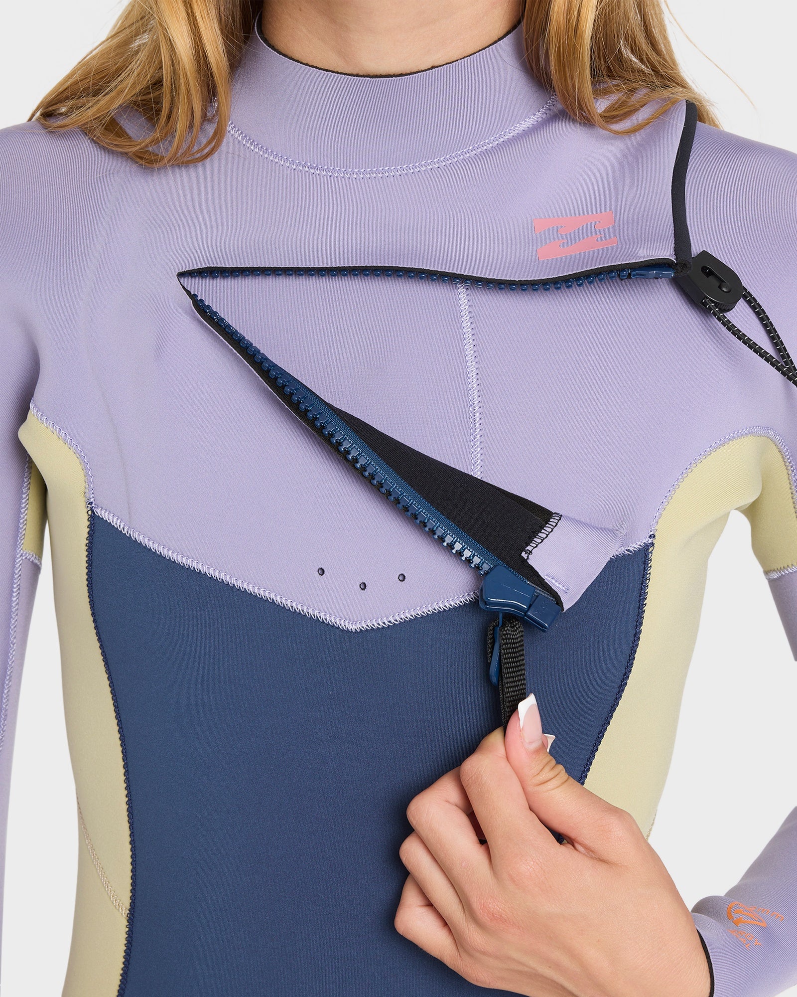 Girls 8-14 4/3 mm Synergy Natural Chest Zip GBS Steamer Wetsuit