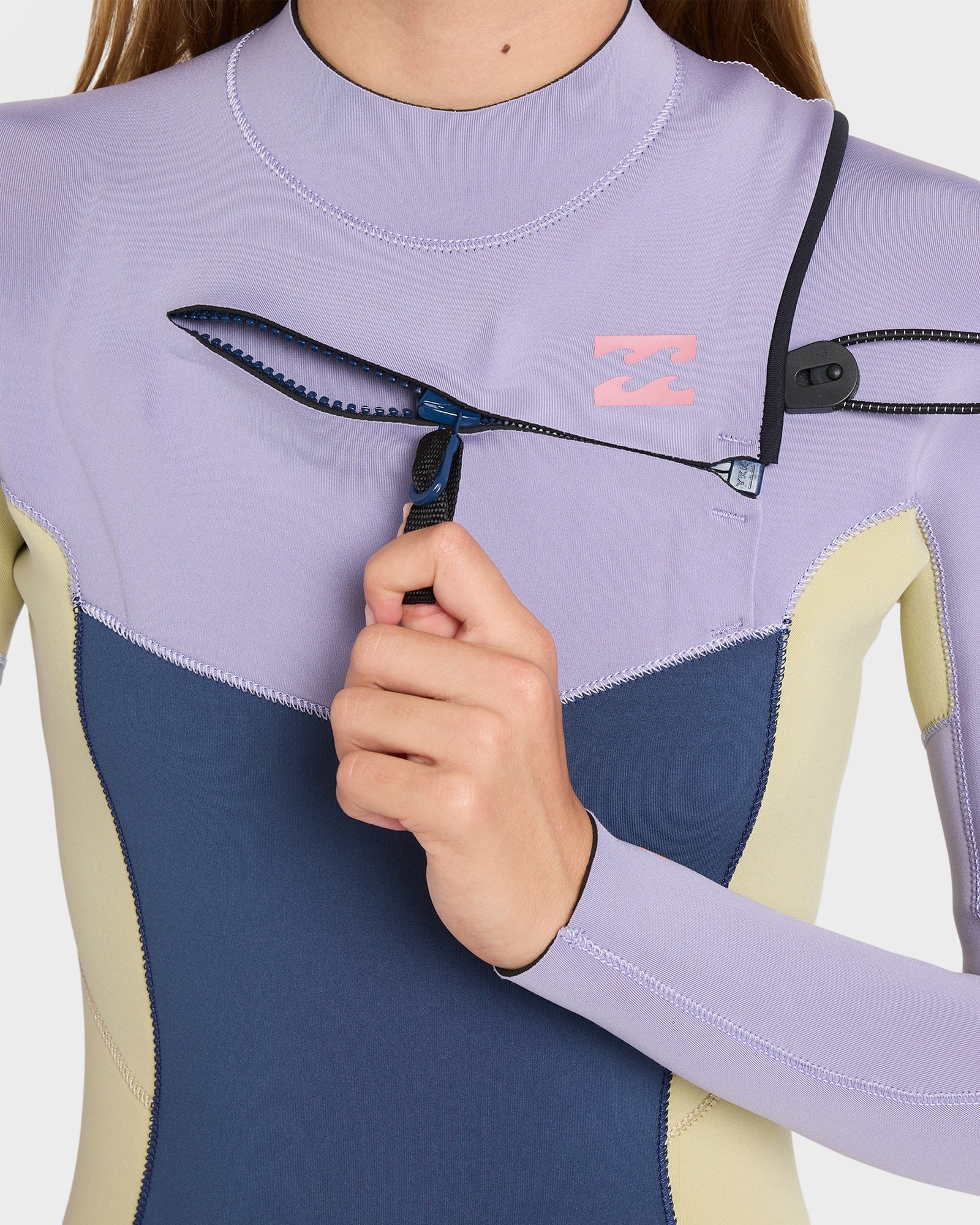 Girls 8-14 4/3 mm Synergy Natural Chest Zip GBS Steamer Wetsuit