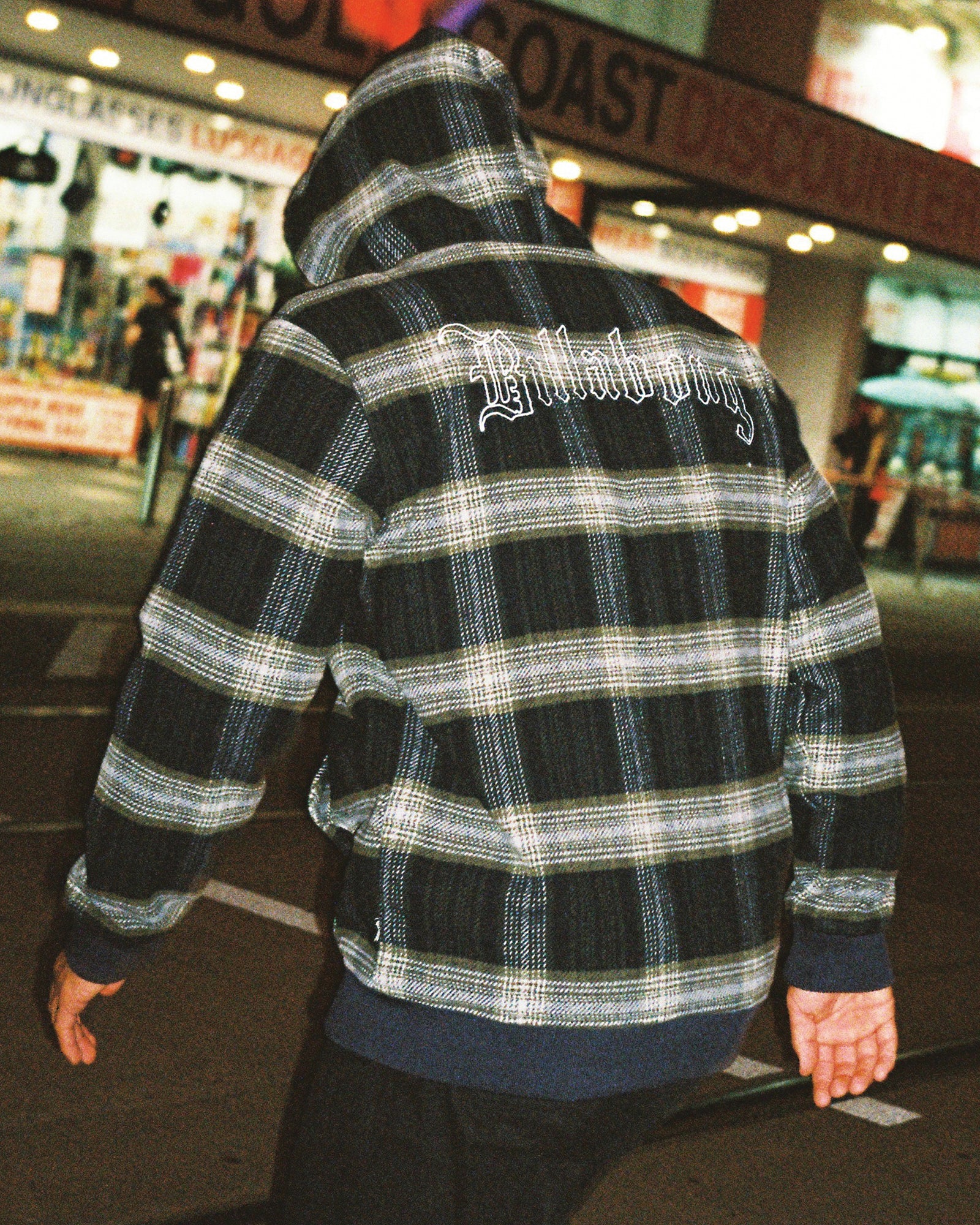 Mens Warped Zip Up Hoodie