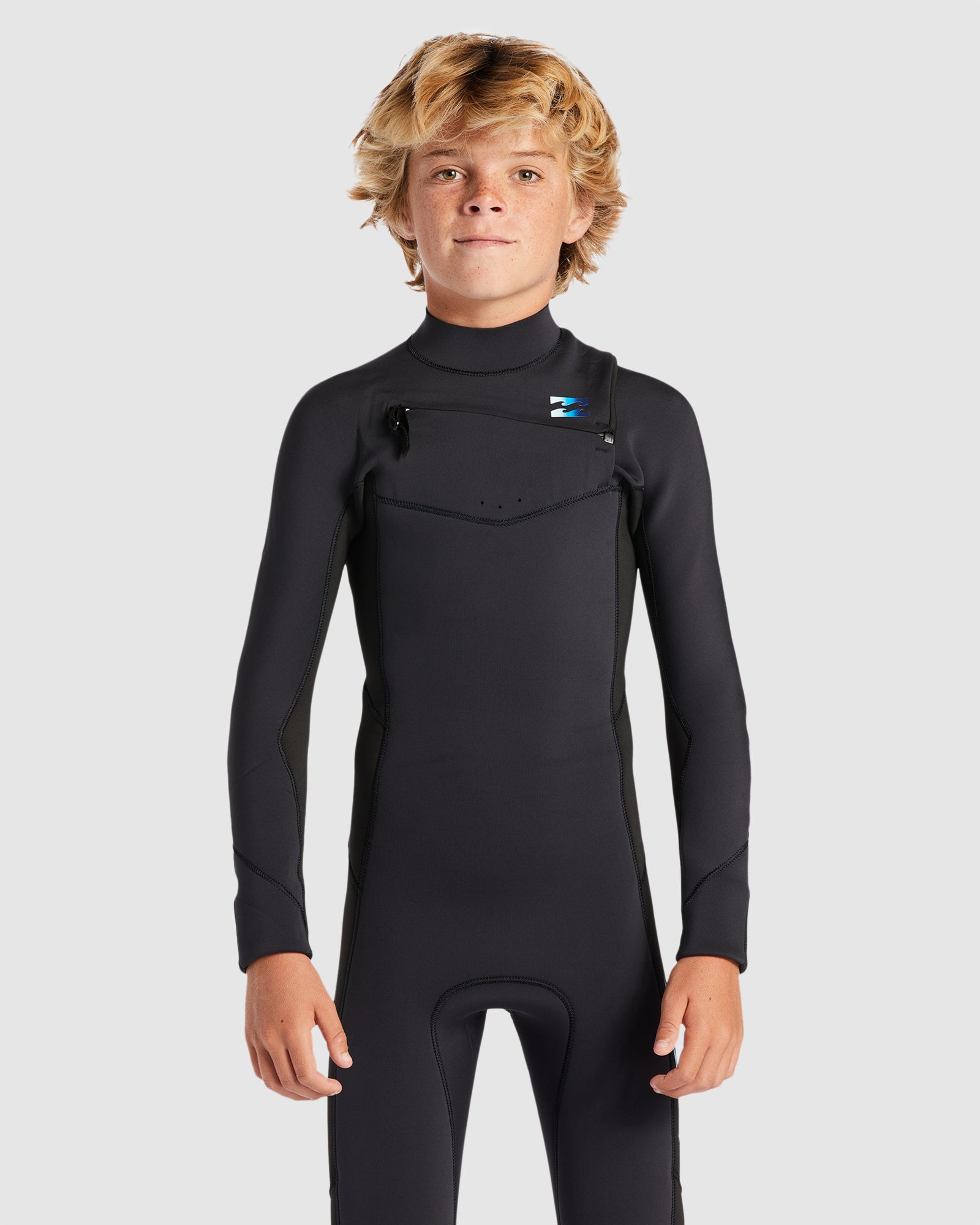 Boys 6-16 4/3mm Absolute Chest Zip Steamer Wetsuit
