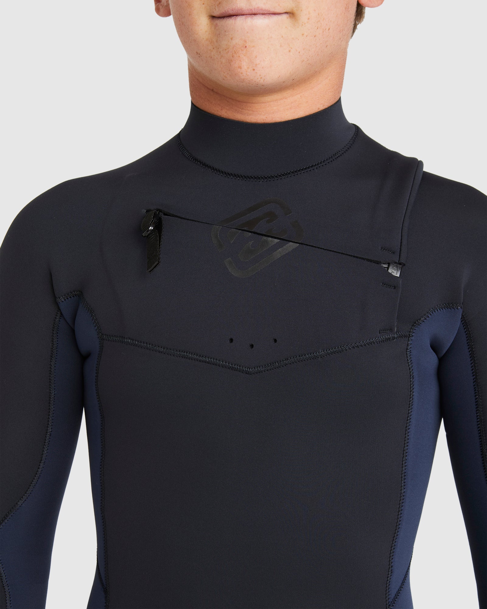 Boys 6-16 Absolute Natural Chest Zip Long Sleeve Springsuit