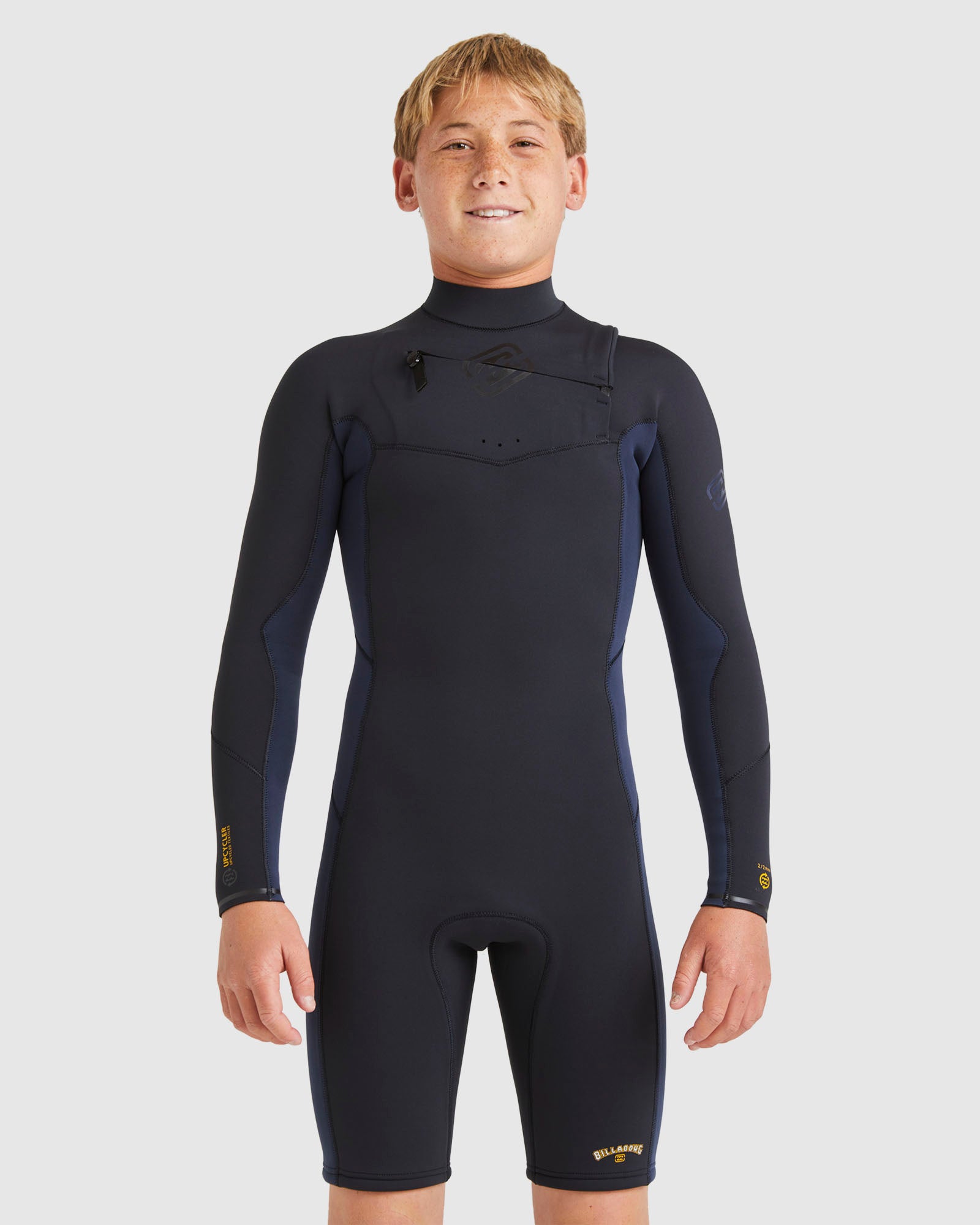 Boys 6-16 Absolute Natural Chest Zip Long Sleeve Springsuit