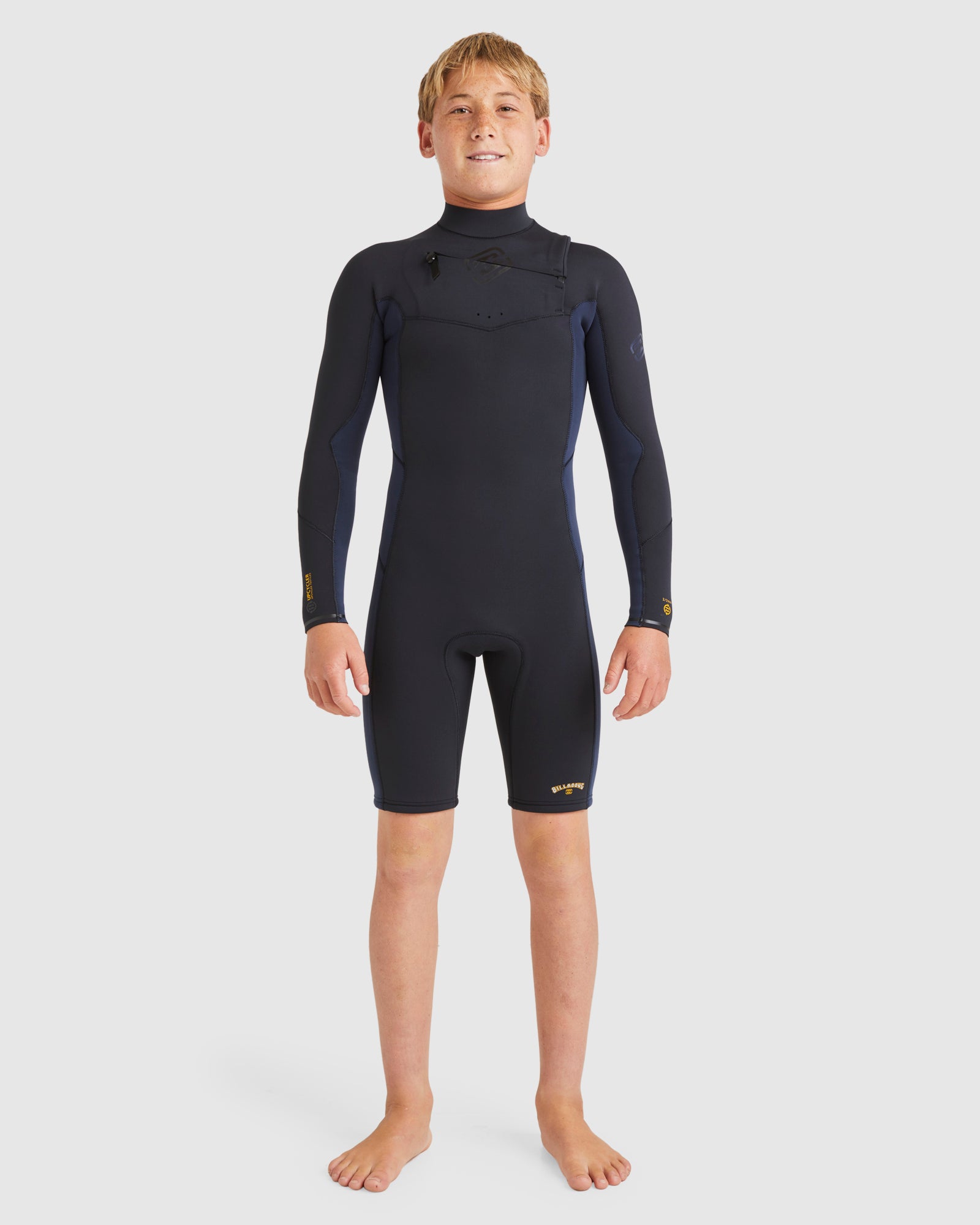 Boys 6-16 Absolute Natural Chest Zip Long Sleeve Springsuit