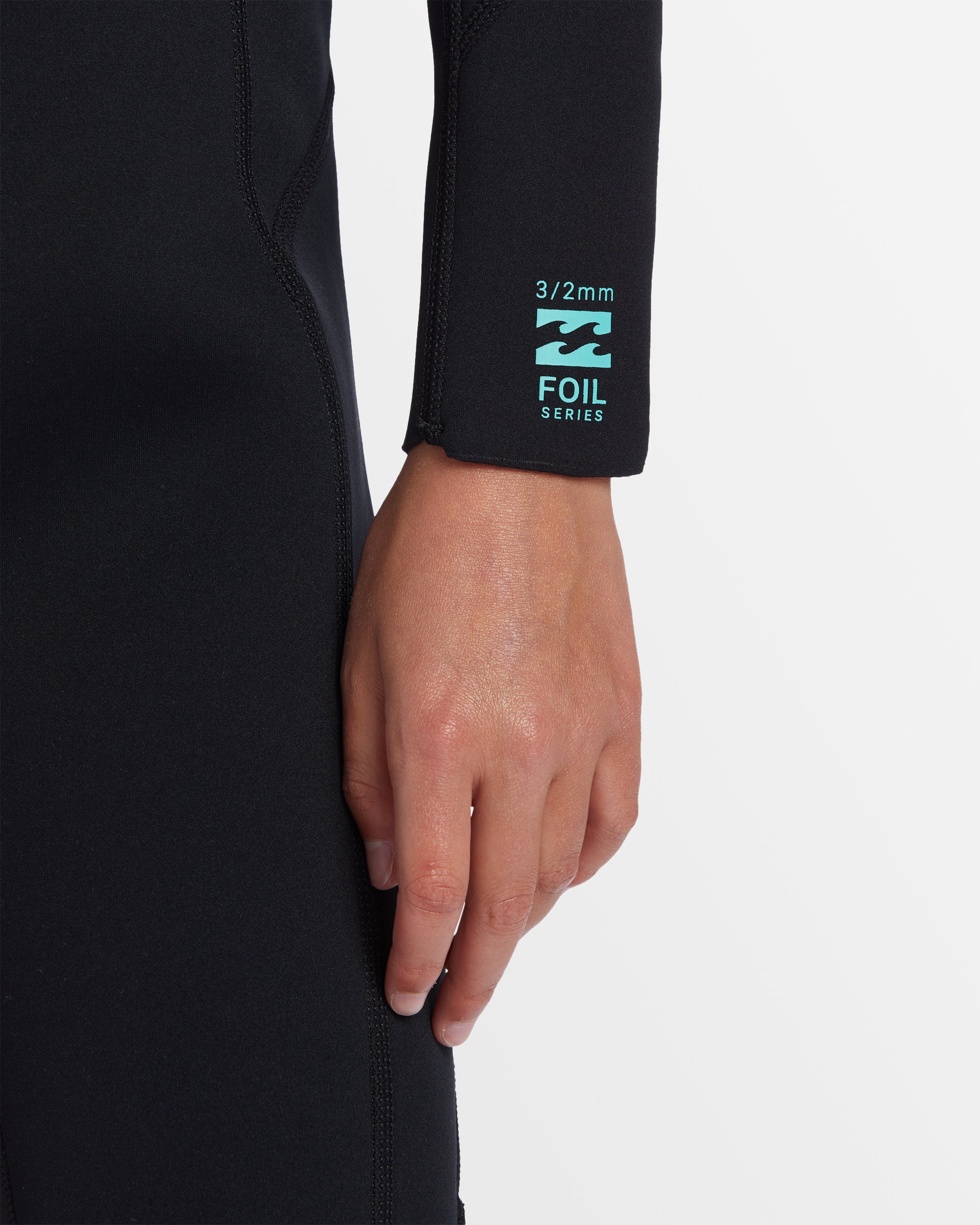 Girls 6-16 3/2mm Foil Back Zip Steamer Wetsuit