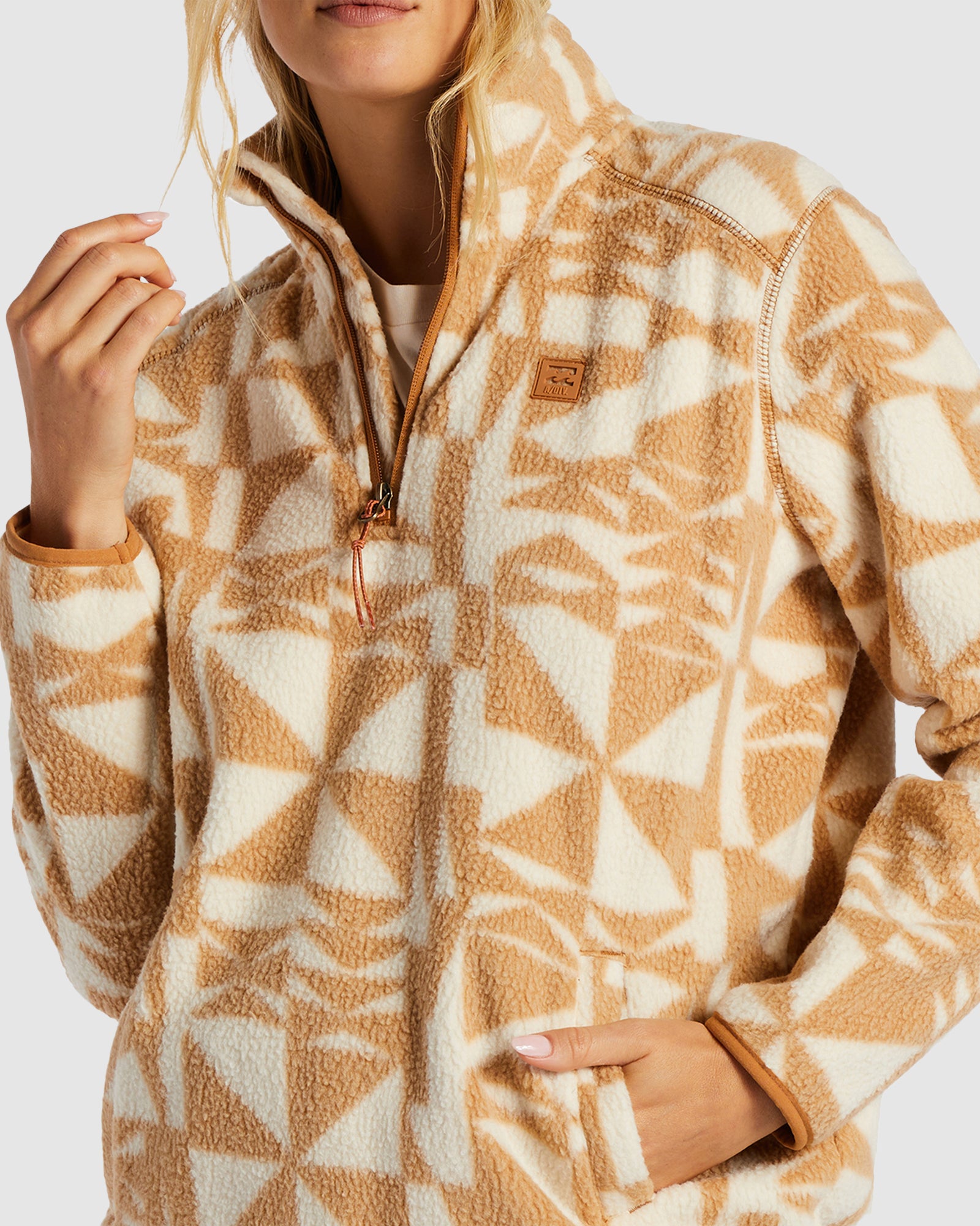 Womens Boundary Half Zip Fleece Pullover