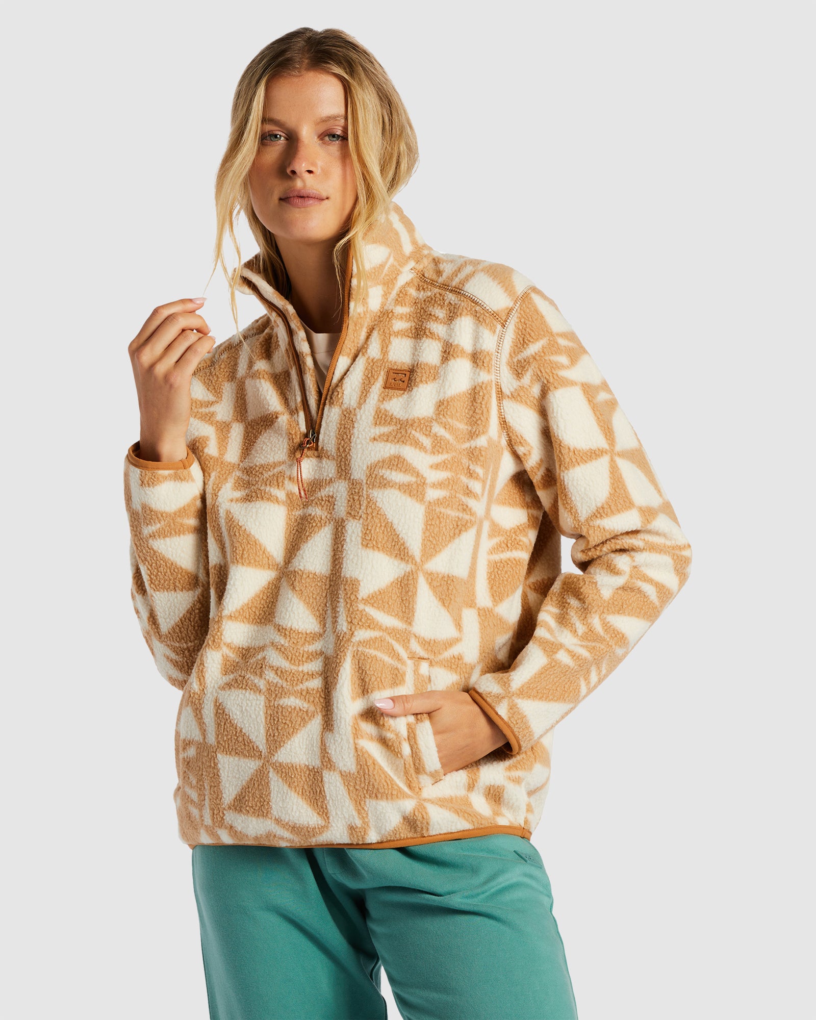 Womens Boundary Half Zip Fleece Pullover